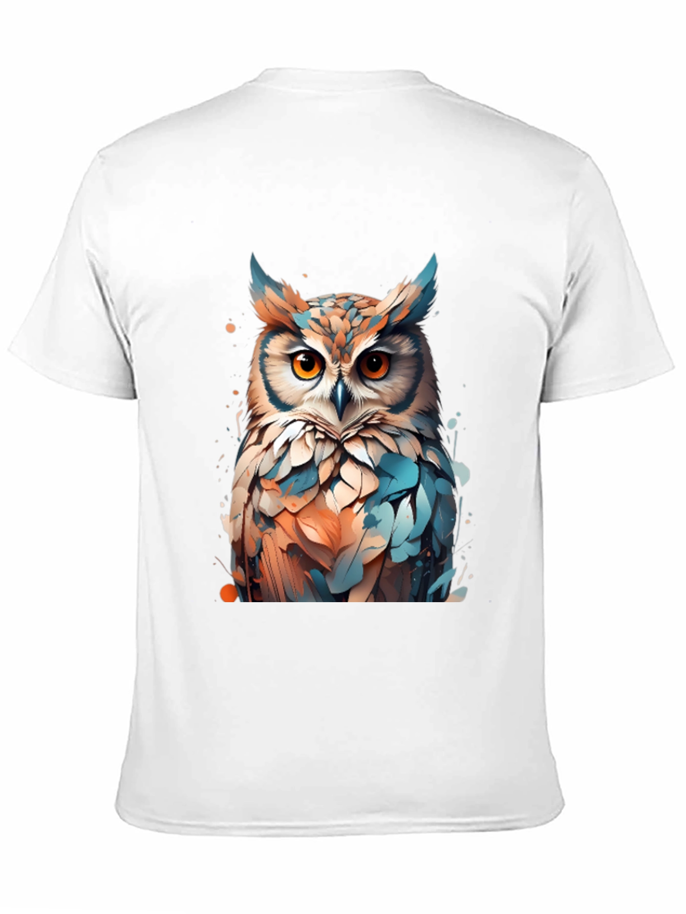 Owl Art Graphic T-Shirt - Unisex Black Tee