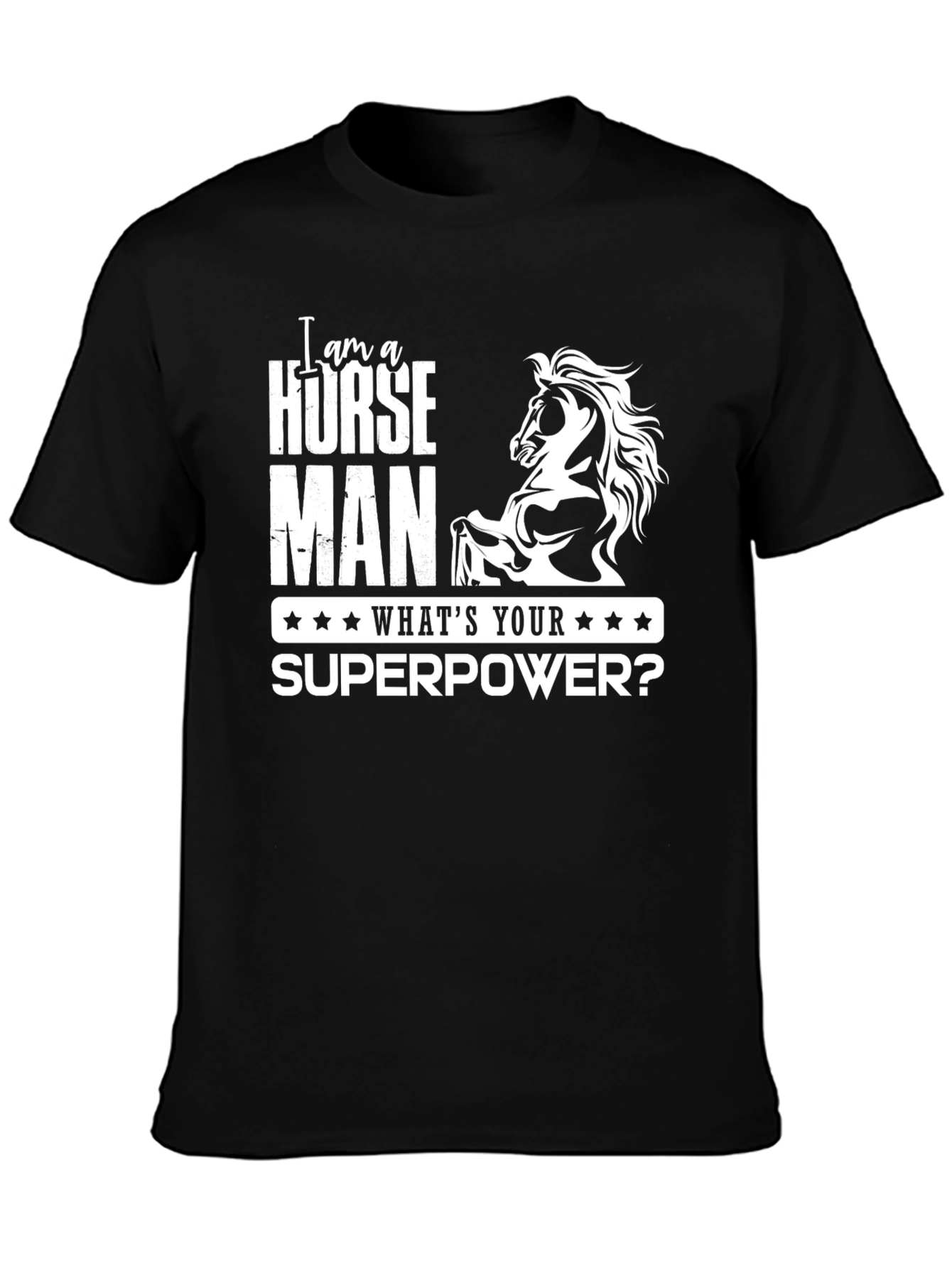 Horse Man Superpower Graphic Tee