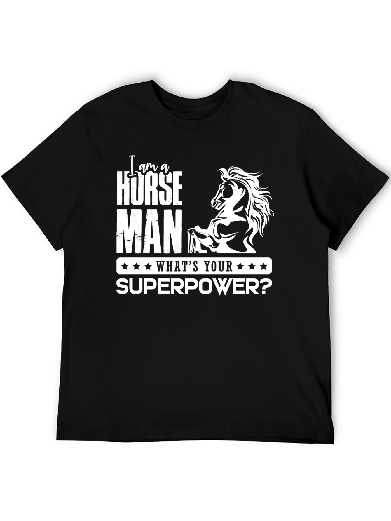 Horse Man Superpower Graphic Tee