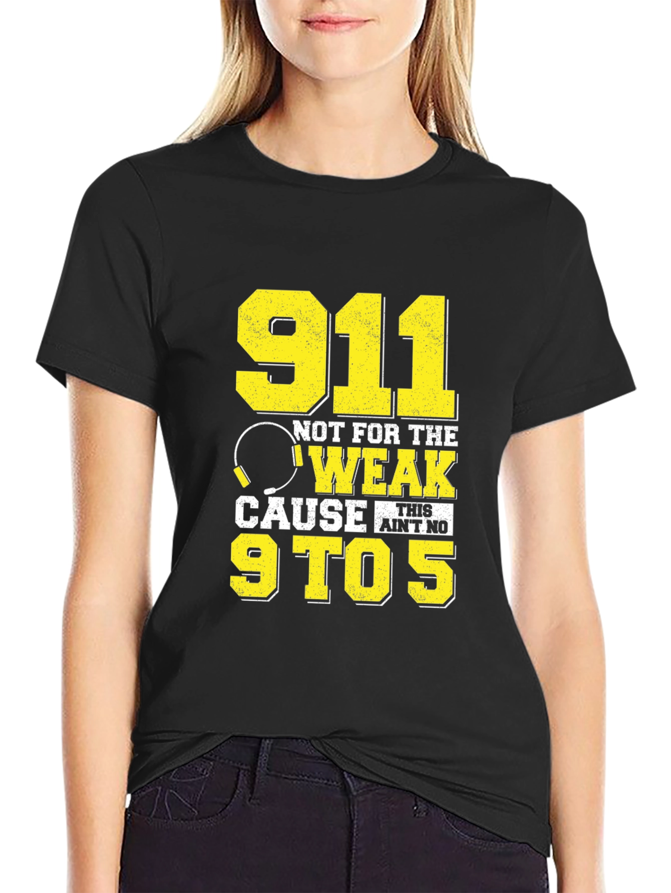 911 Dispatcher Not For The Weak Graphic T-Shirt