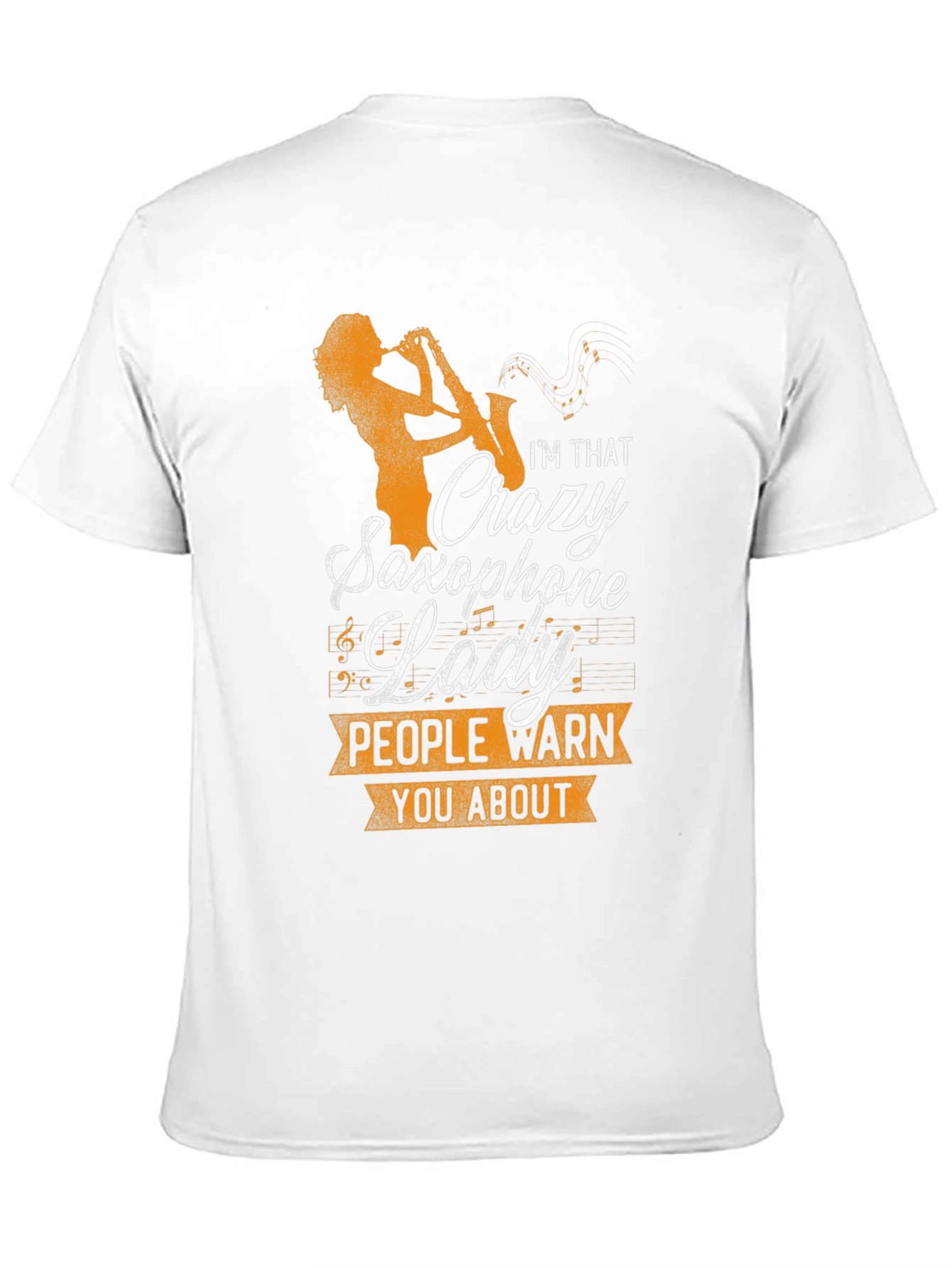 Crazy Saxophone Lady Graphic T-Shirt