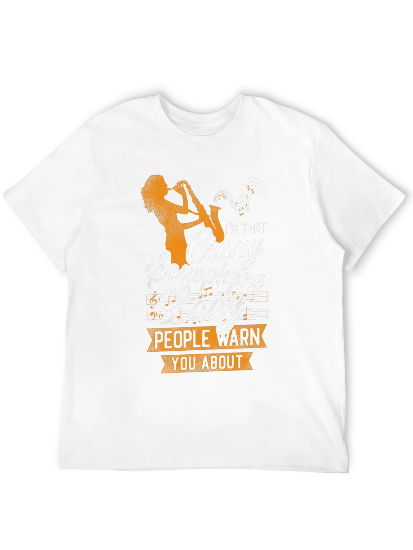 Crazy Saxophone Lady Graphic T-Shirt