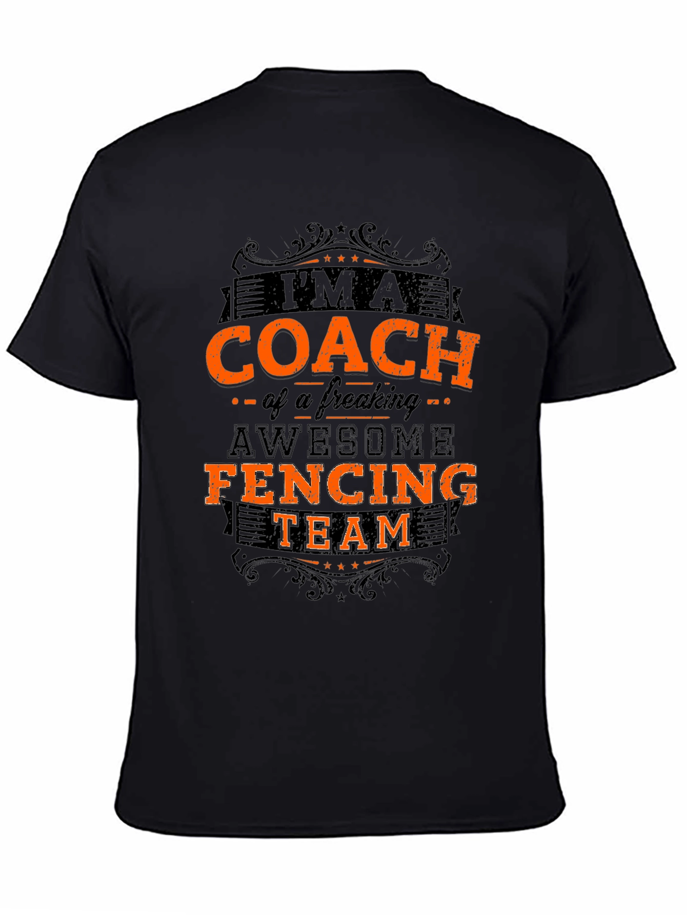 Fencing Coach T-Shirt - Awesome Team Design
