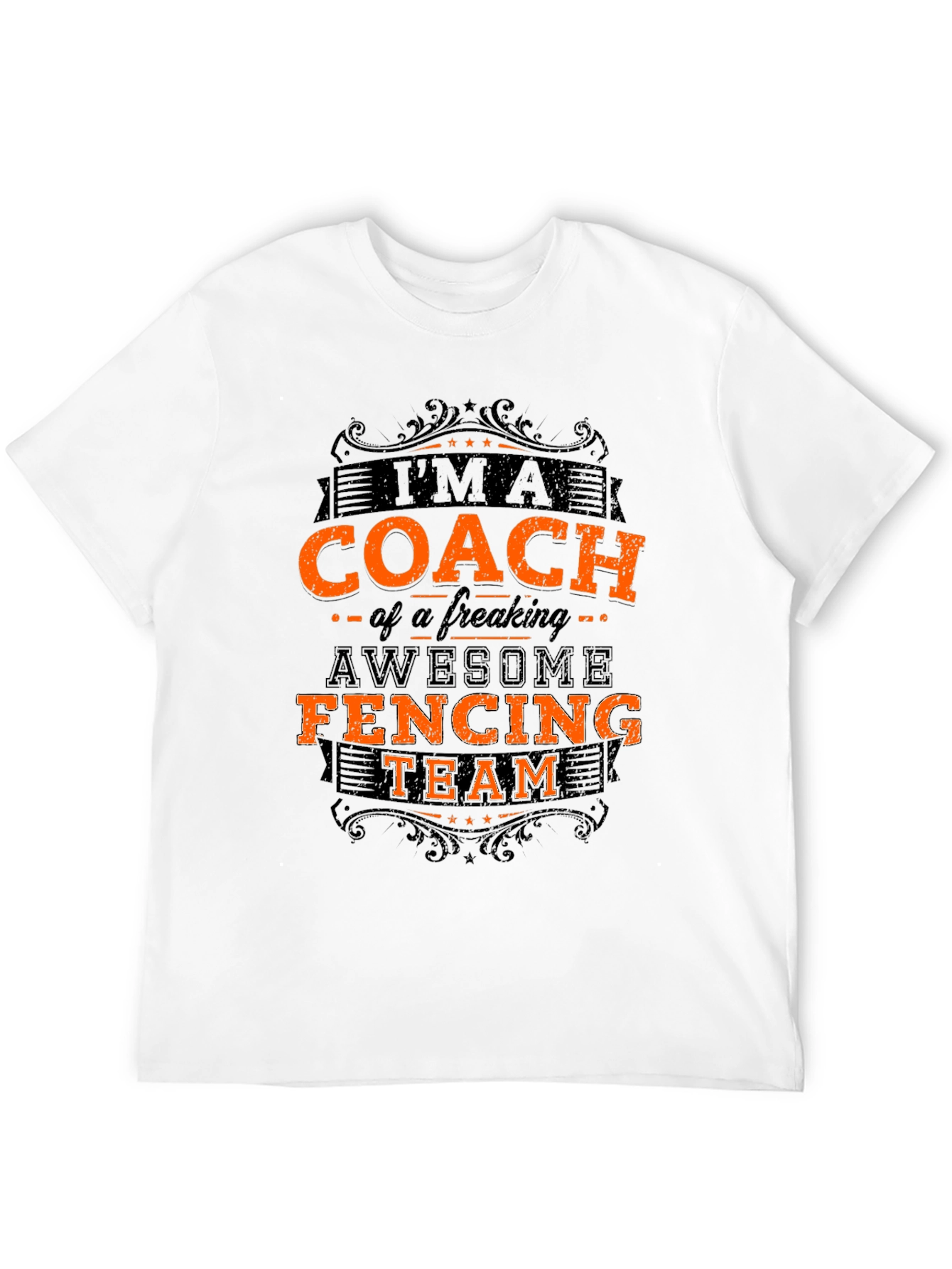 Fencing Coach T-Shirt - Awesome Team Design