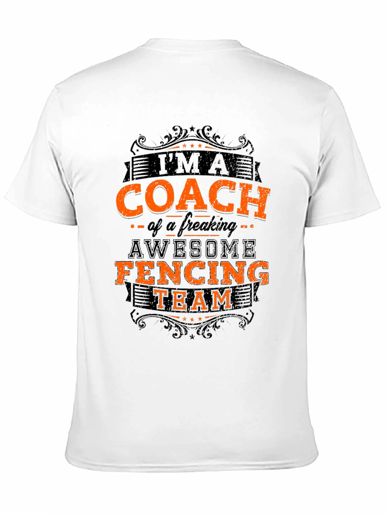 Fencing Coach T-Shirt - Awesome Team Design