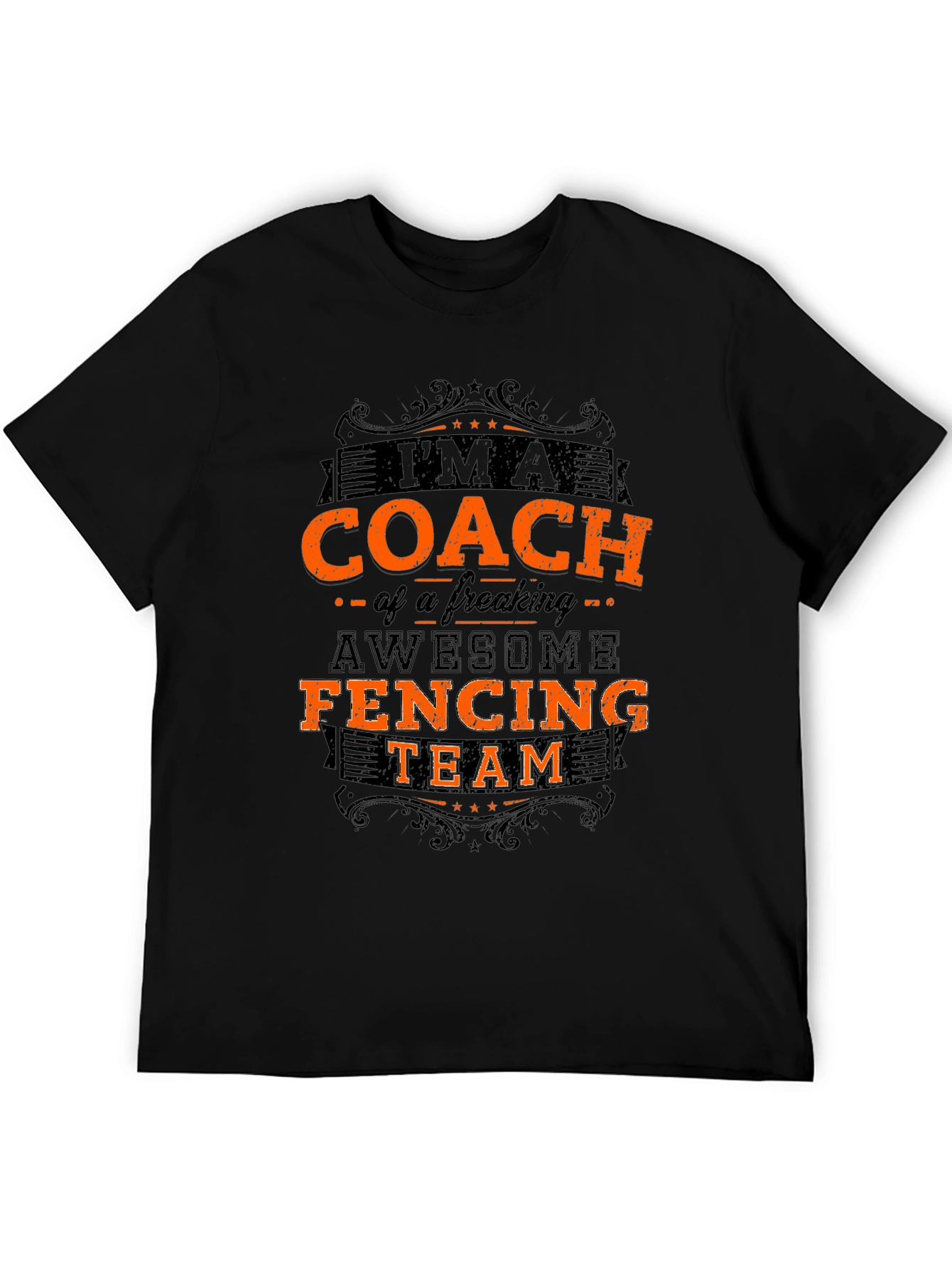 Fencing Coach T-Shirt - Awesome Team Design