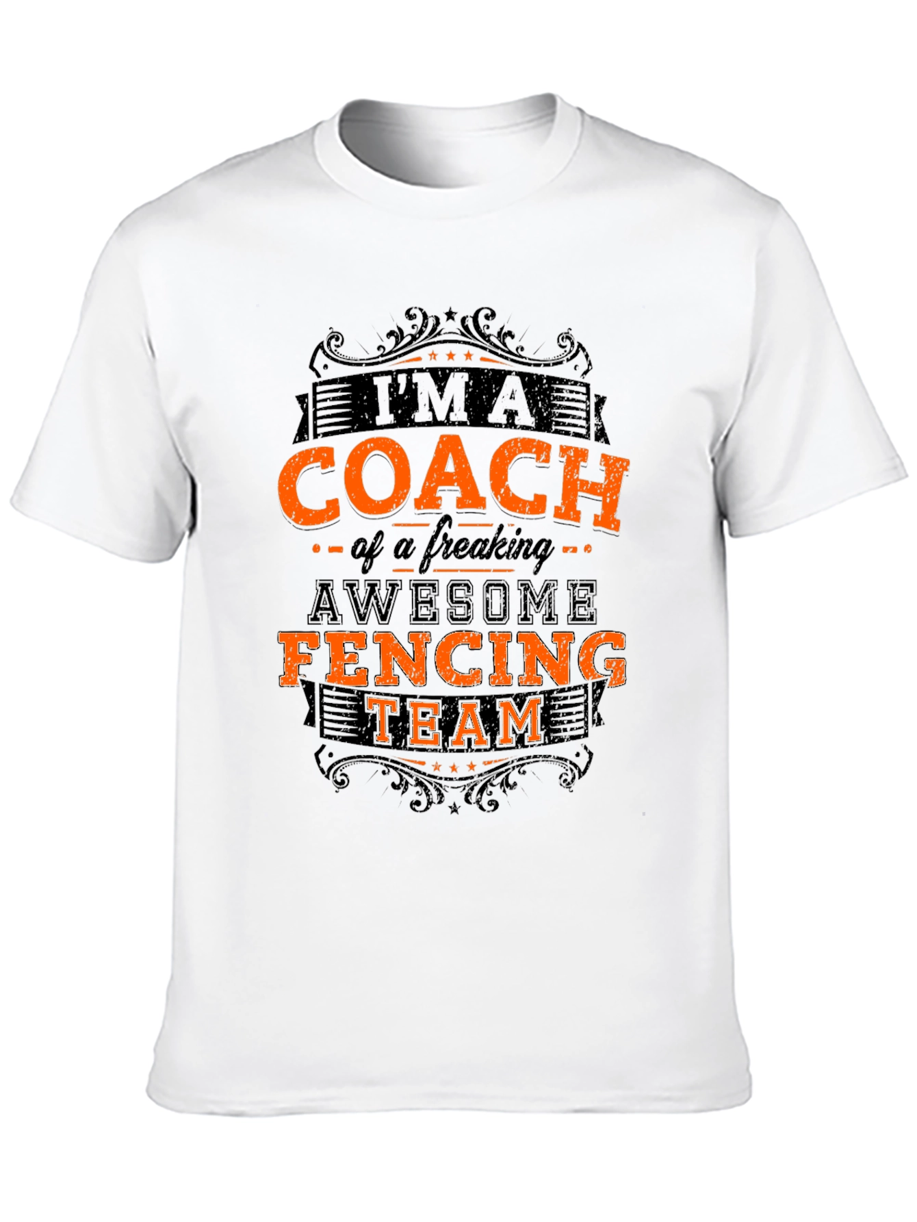 Fencing Coach T-Shirt - Awesome Team Design