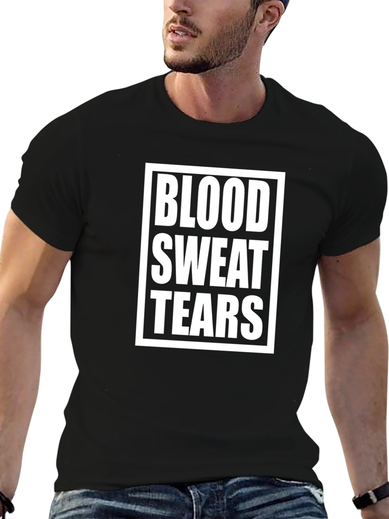 Blood Sweat Tears Graphic Tee - Trendy Cotton T-Shirt