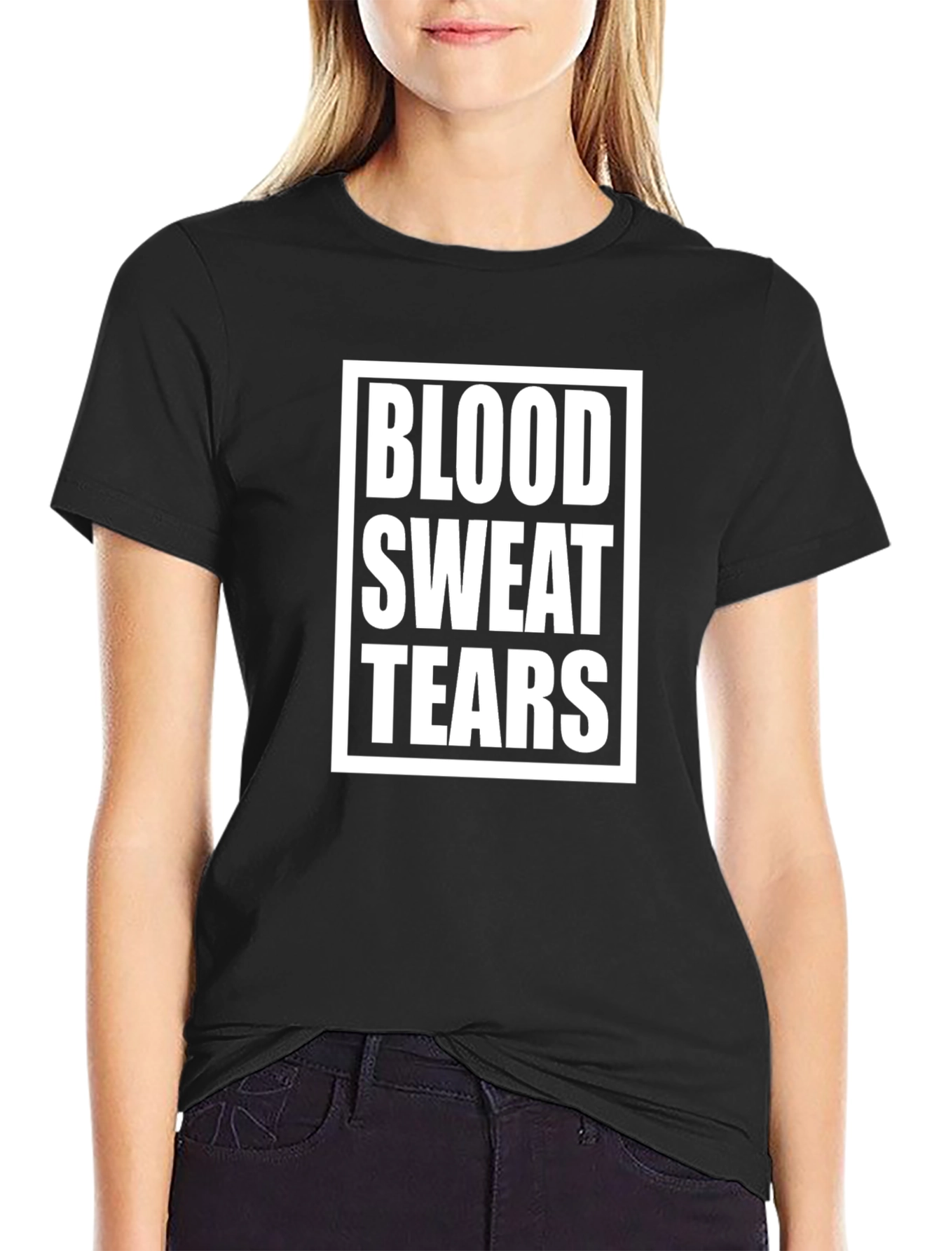 Blood Sweat Tears Graphic Tee - Trendy Cotton T-Shirt
