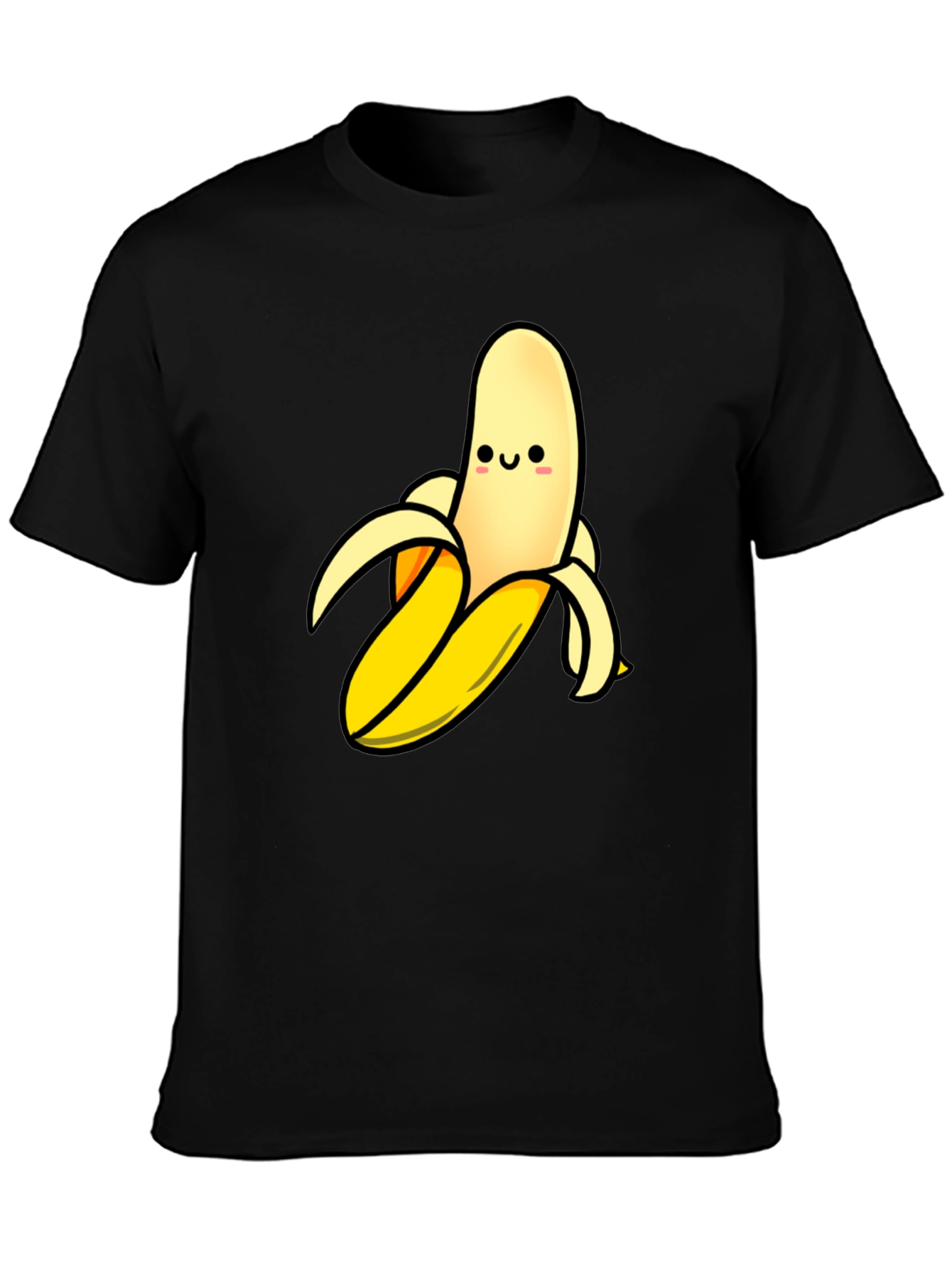 Funny Banana Graphic T-Shirt - Black