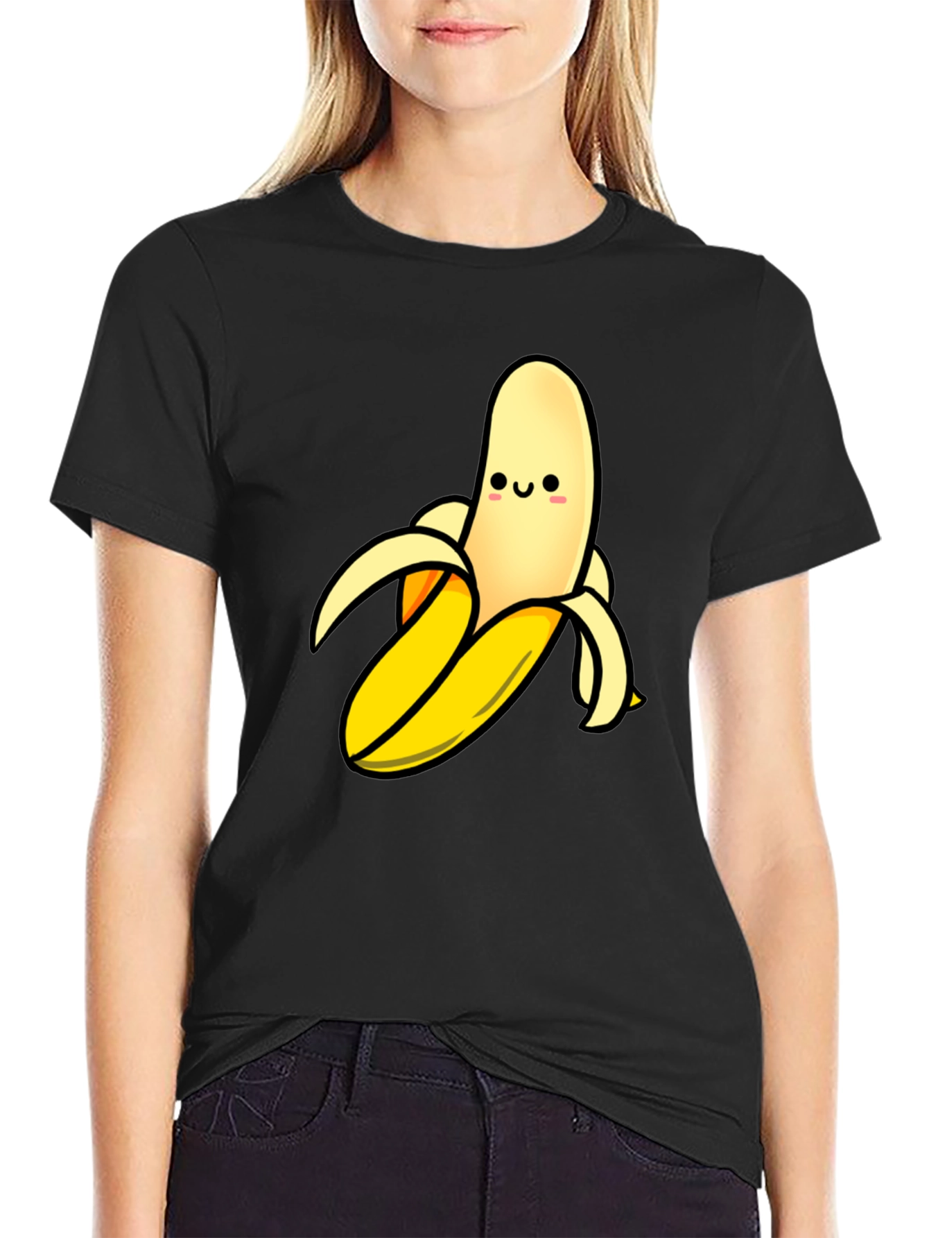 Funny Banana Graphic T-Shirt - Black