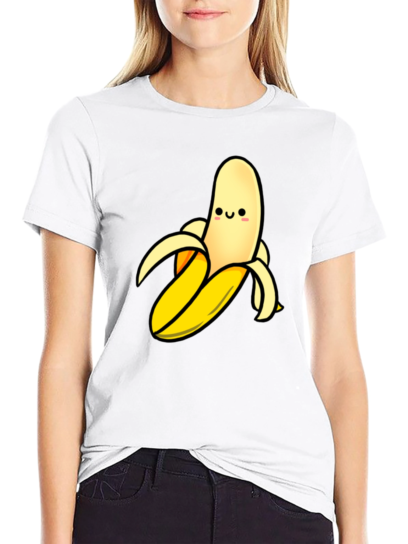 Funny Banana Graphic T-Shirt - Black