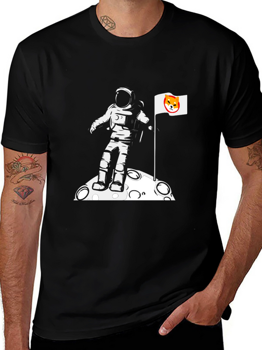 Doge Astronaut Moon Landing T-Shirt - Crypto Meme Tee