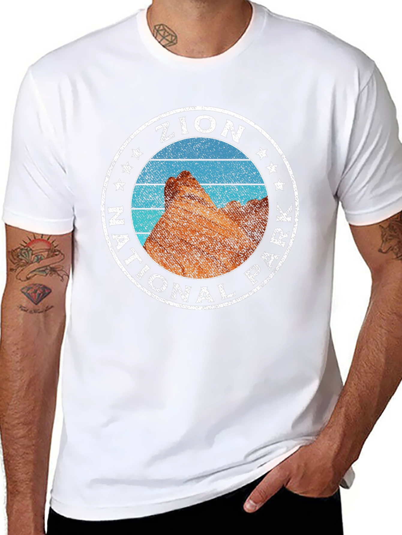 Zion National Park T-Shirt - Retro Style