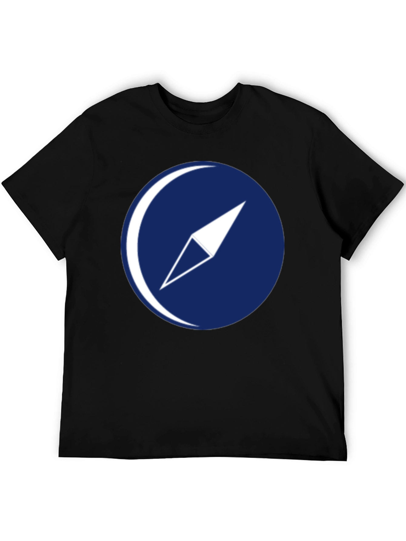 Compass Graphic T-Shirt - Dark Blue Logo