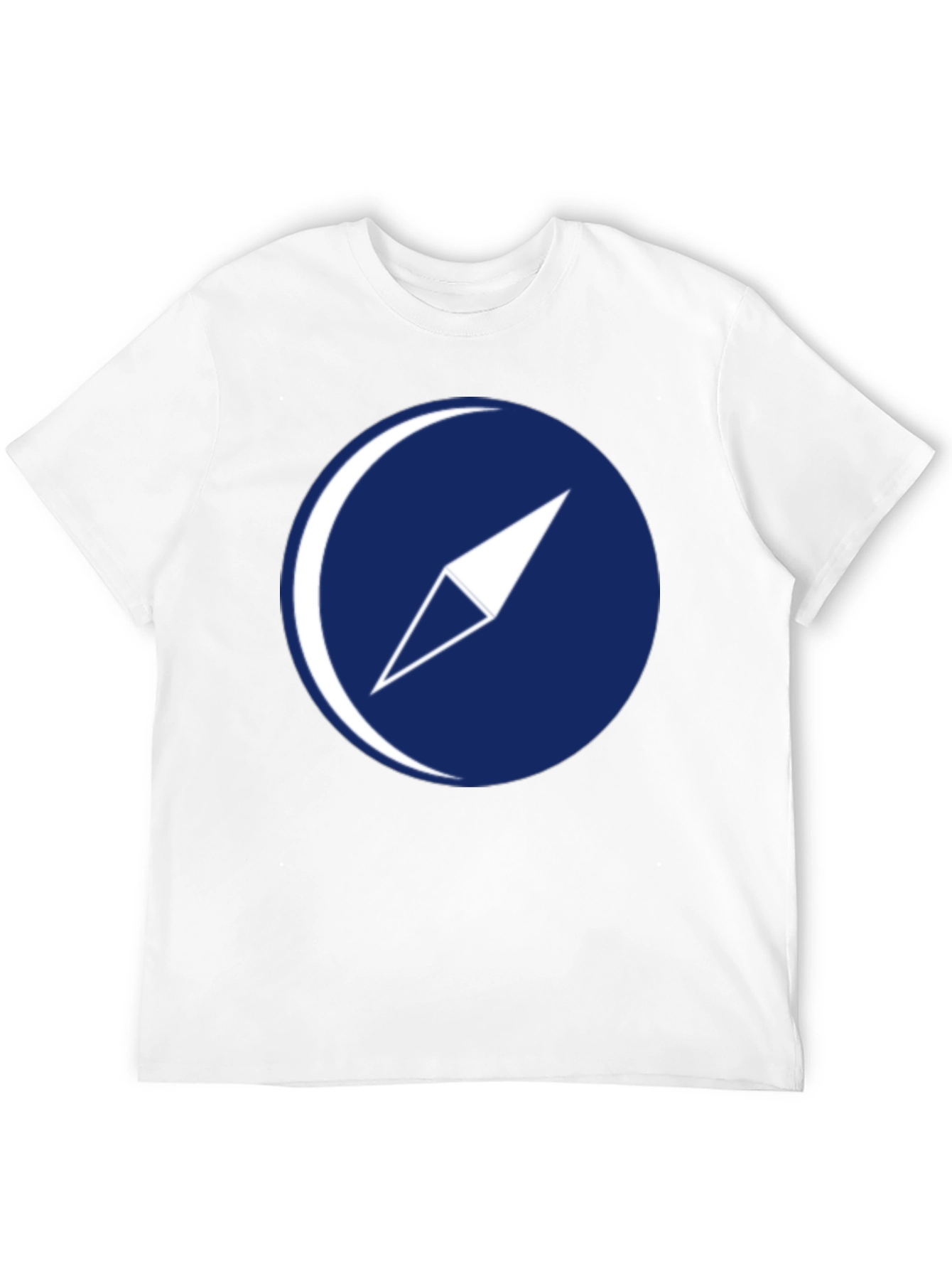 Compass Graphic T-Shirt - Dark Blue Logo