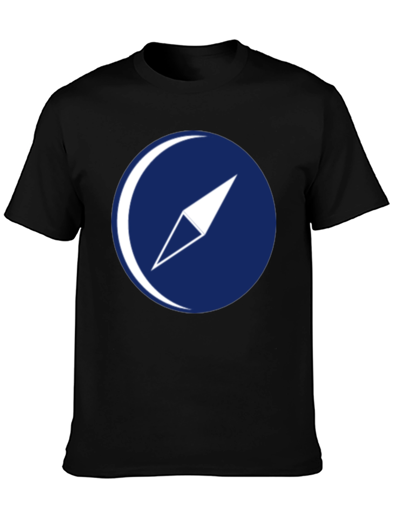 Compass Graphic T-Shirt - Dark Blue Logo