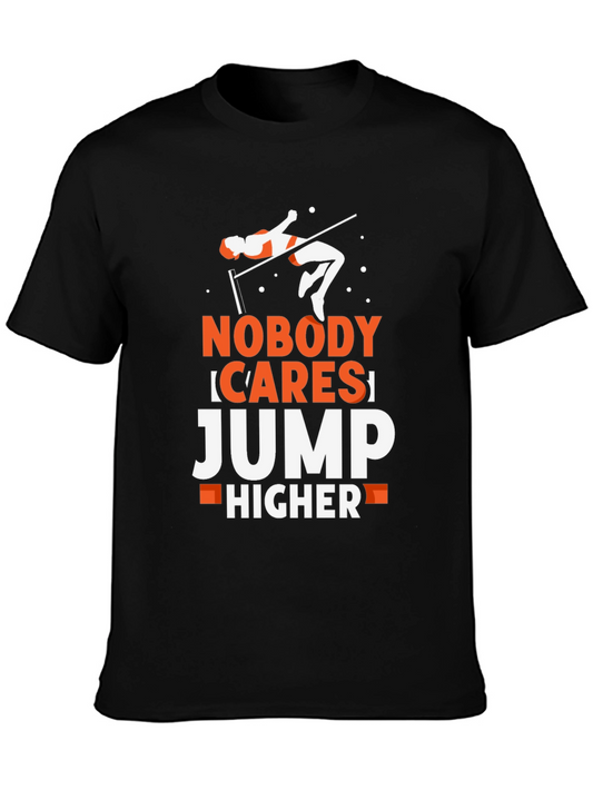 Motivational High Jump Graphic T-Shirt