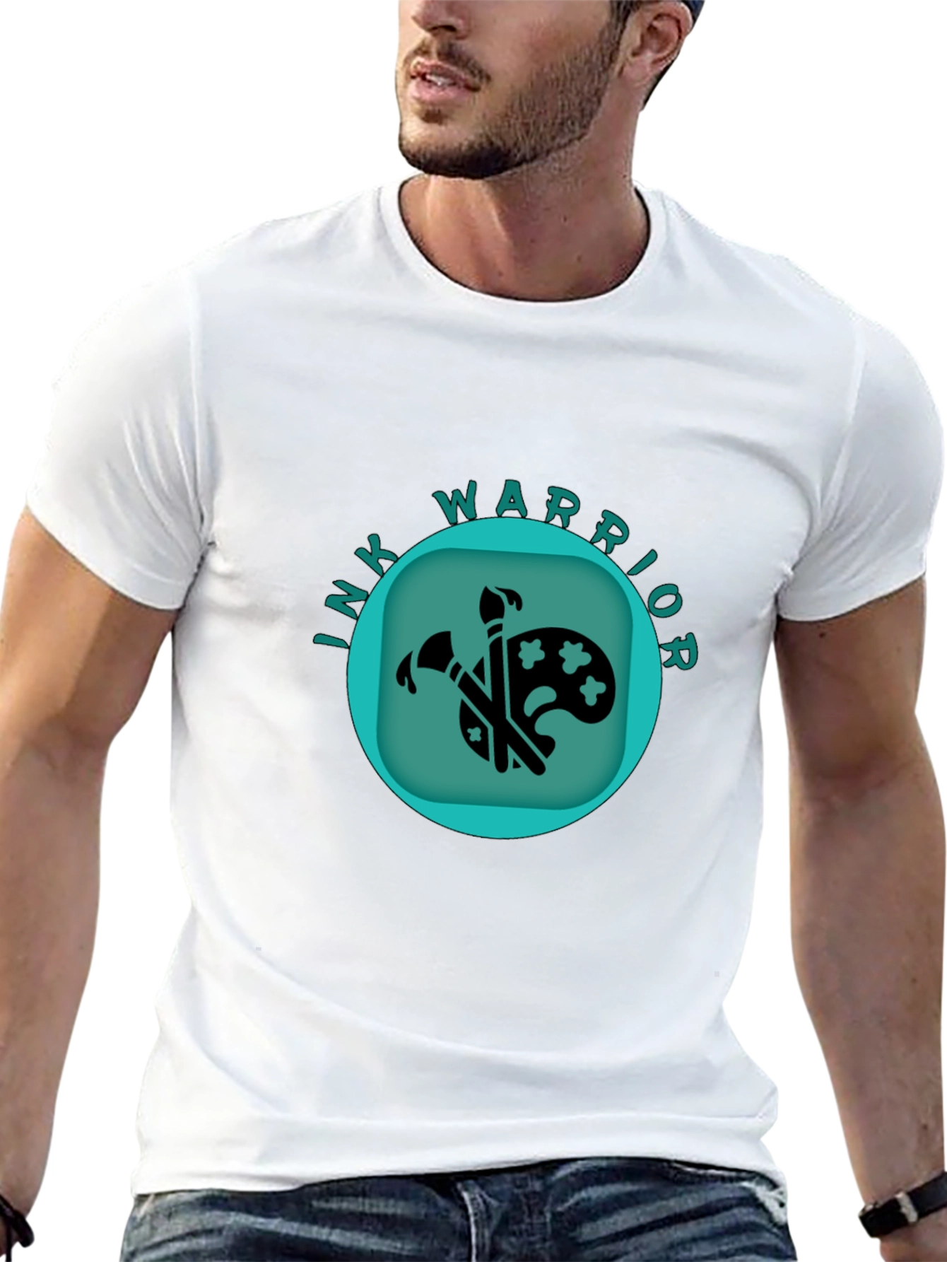 Ink Warrior Graphic T-Shirt - Black