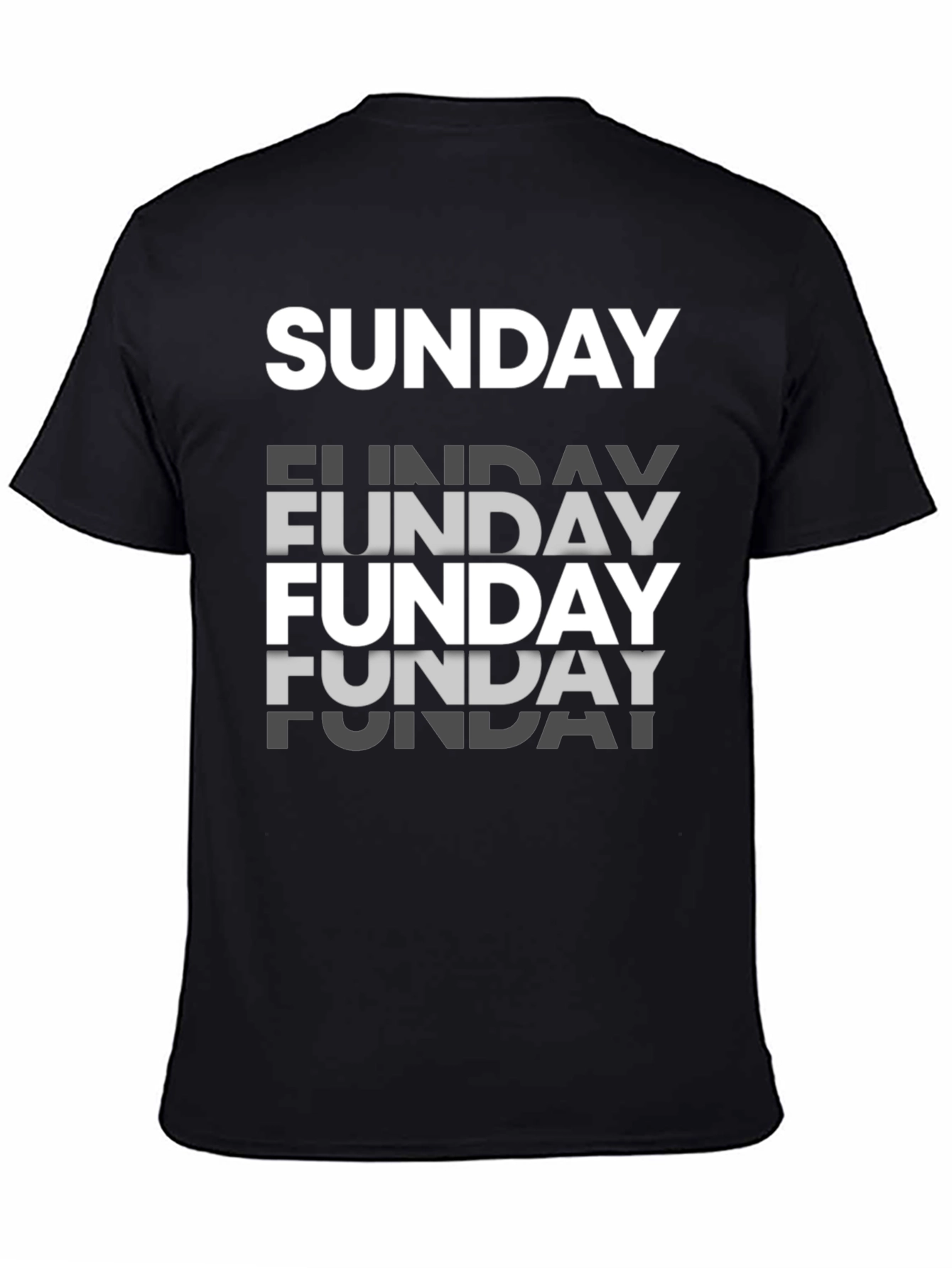 Sunday Funday Graphic Tee - Mens Black T-Shirt