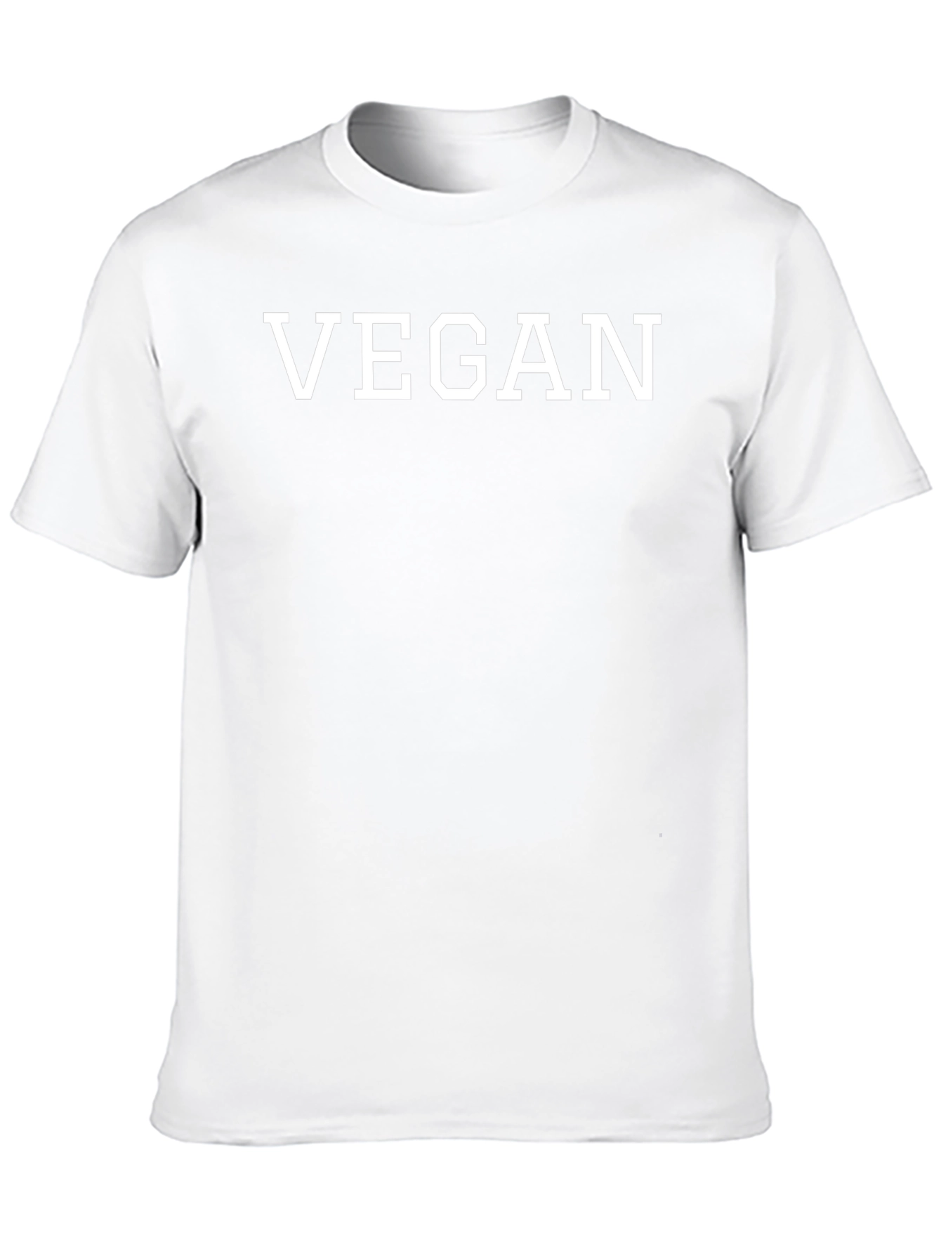 Vegan Statement T-Shirt - Bold White Text