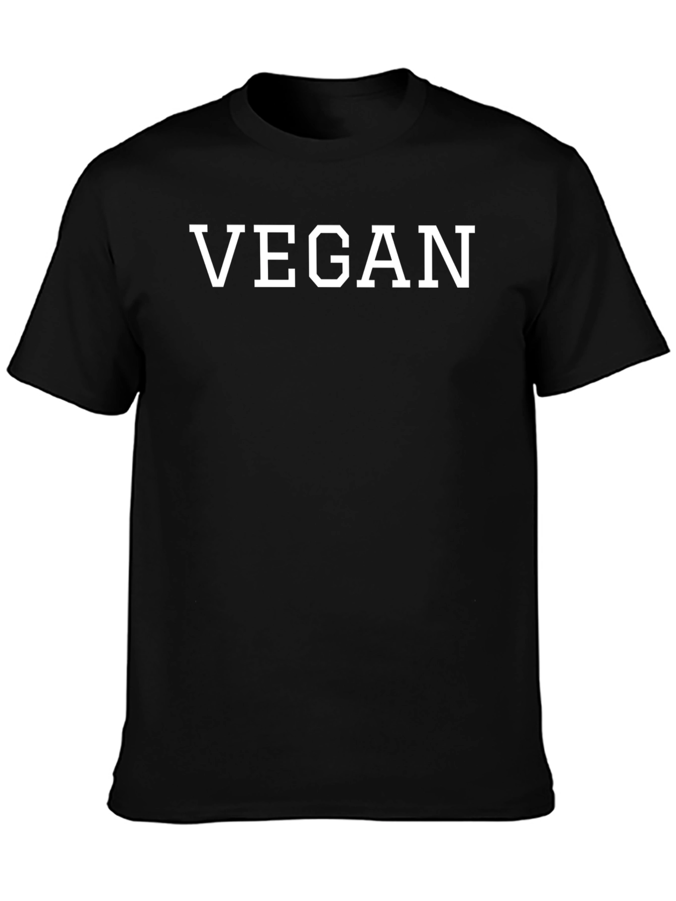 Vegan Statement T-Shirt - Bold White Text