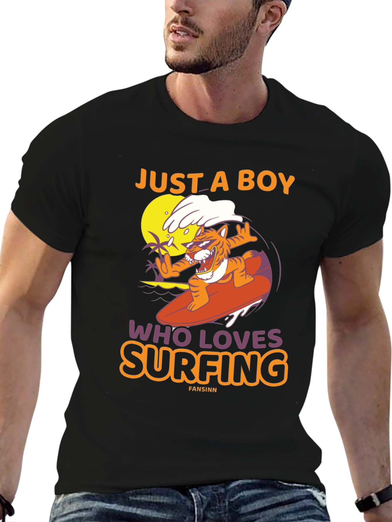 Just a Boy Who Loves Surfing T-Shirt