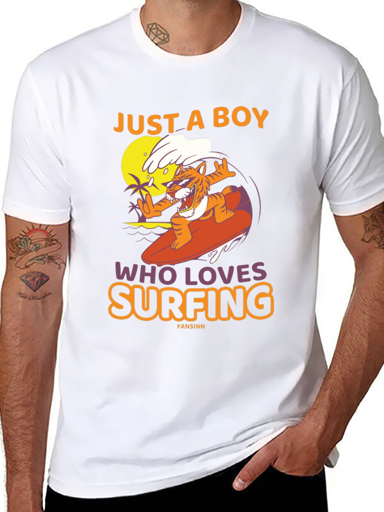 Just a Boy Who Loves Surfing T-Shirt