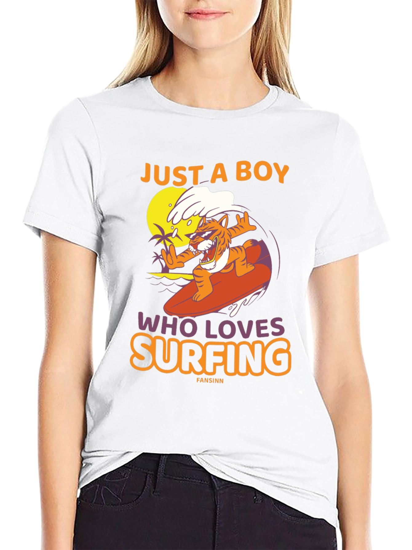 Just a Boy Who Loves Surfing T-Shirt