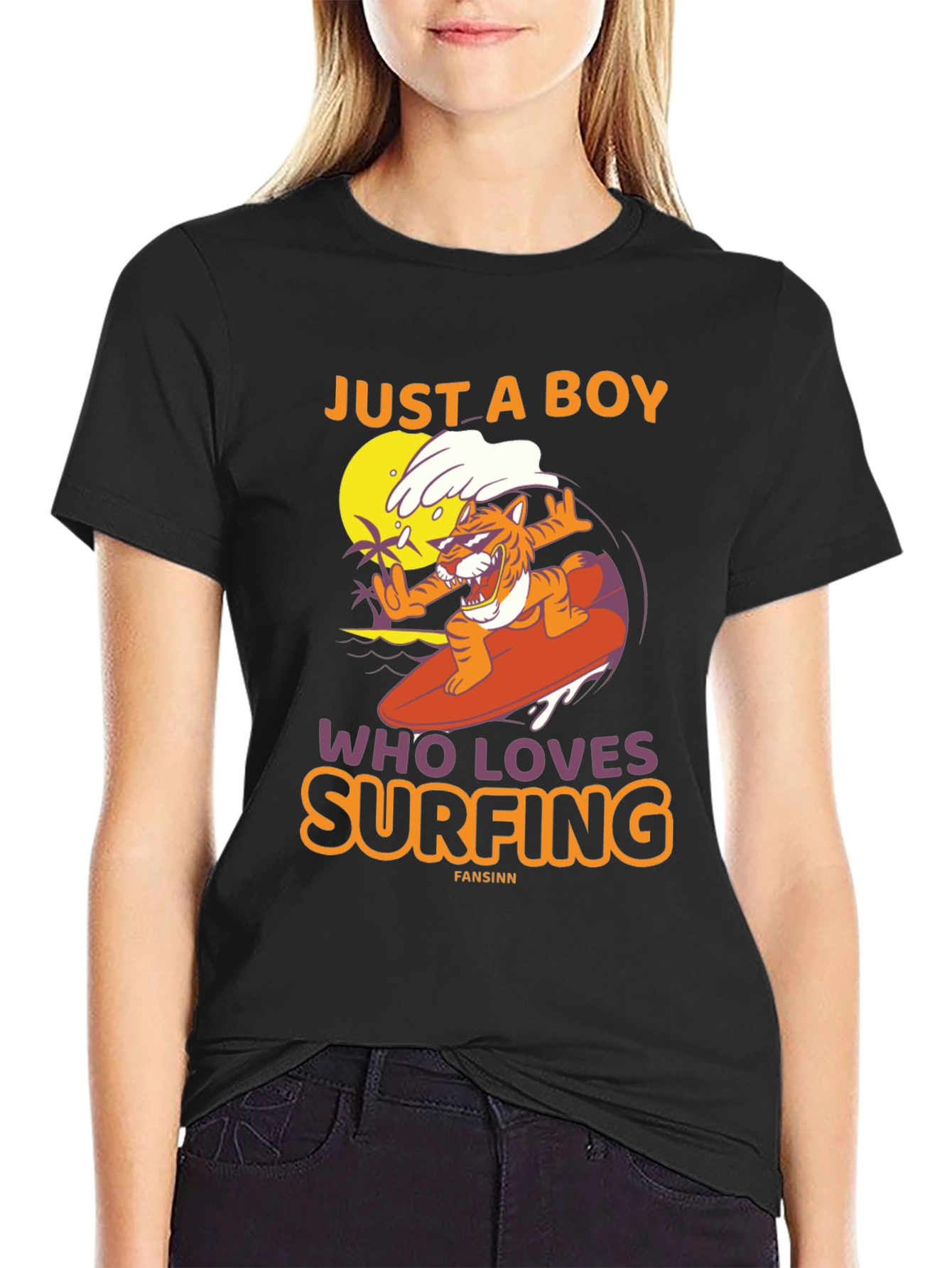 Just a Boy Who Loves Surfing T-Shirt