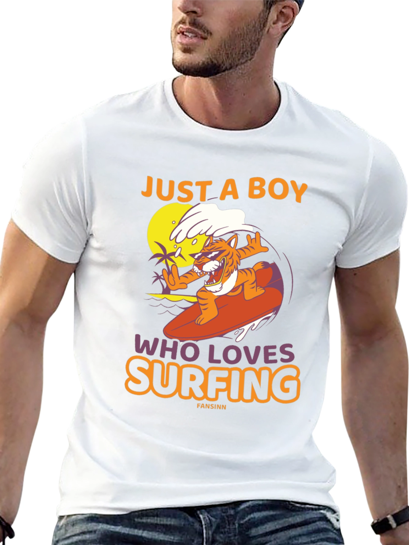 Just a Boy Who Loves Surfing T-Shirt