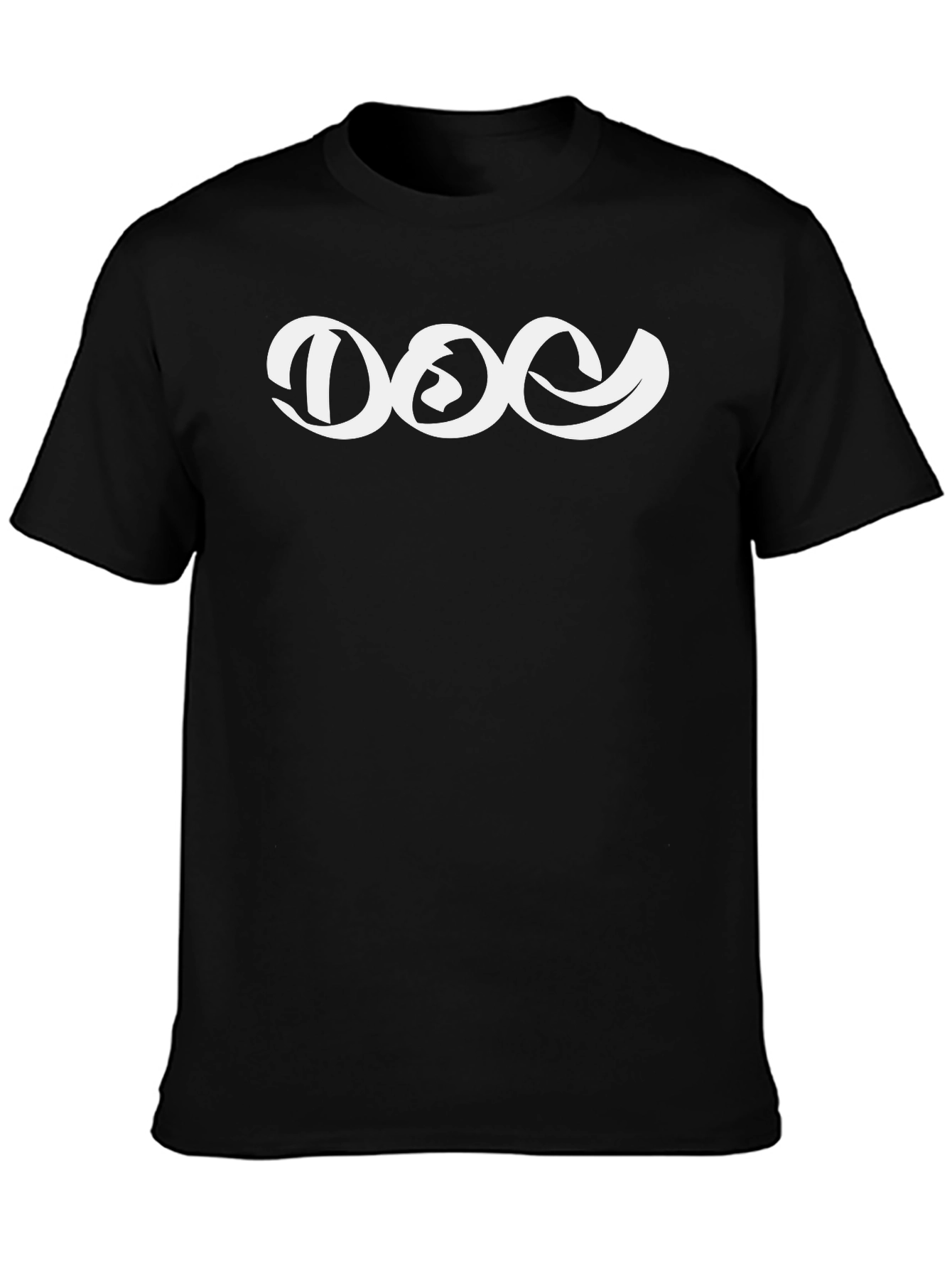 DOC Graphic Tee - Stylish Black Cotton T-Shirt