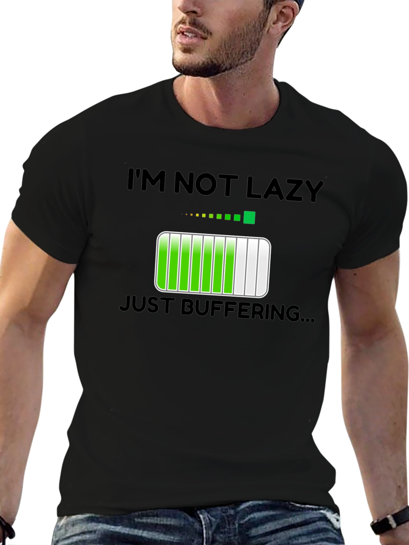 Im Not Lazy Just Buffering Funny T-Shirt