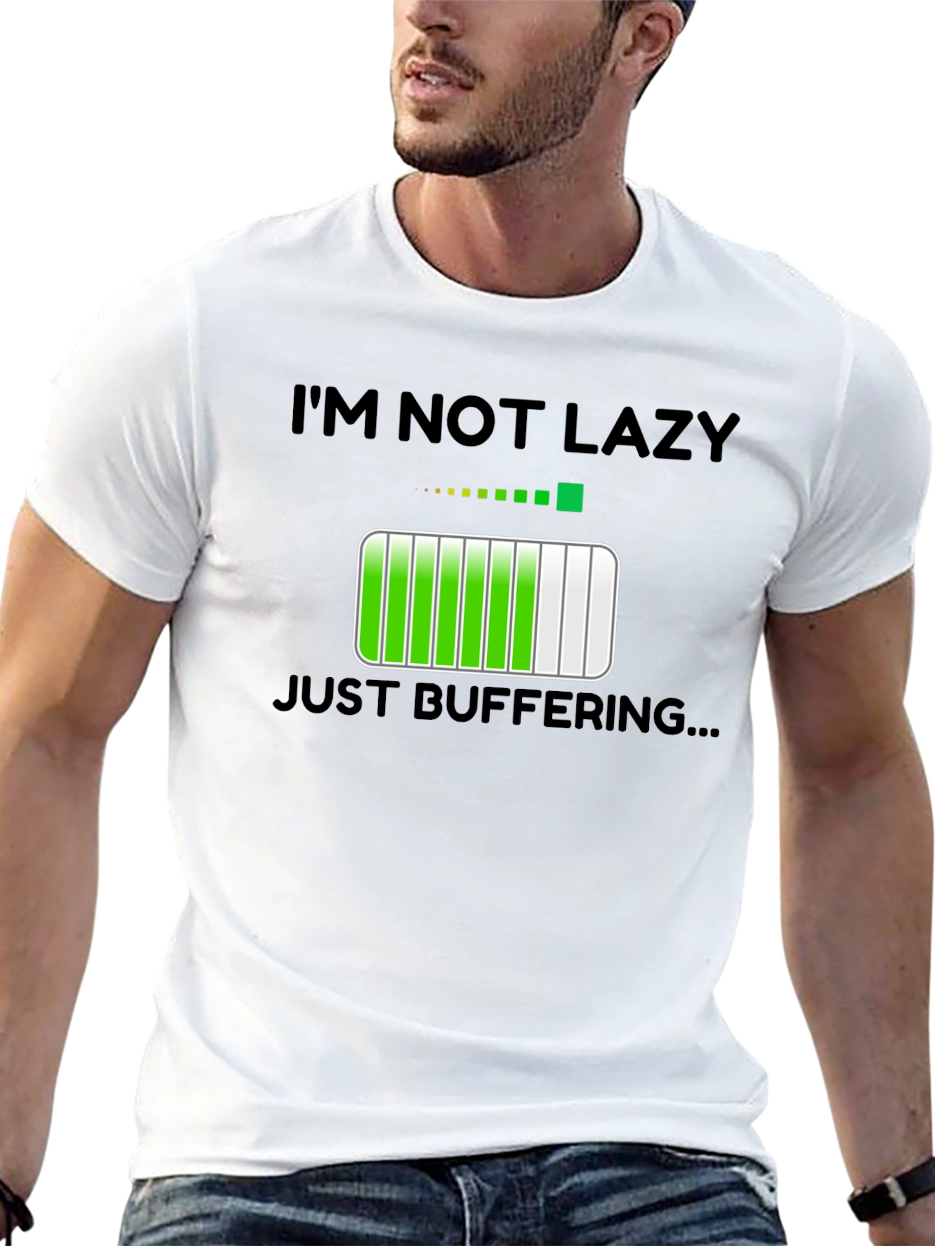 Im Not Lazy Just Buffering Funny T-Shirt