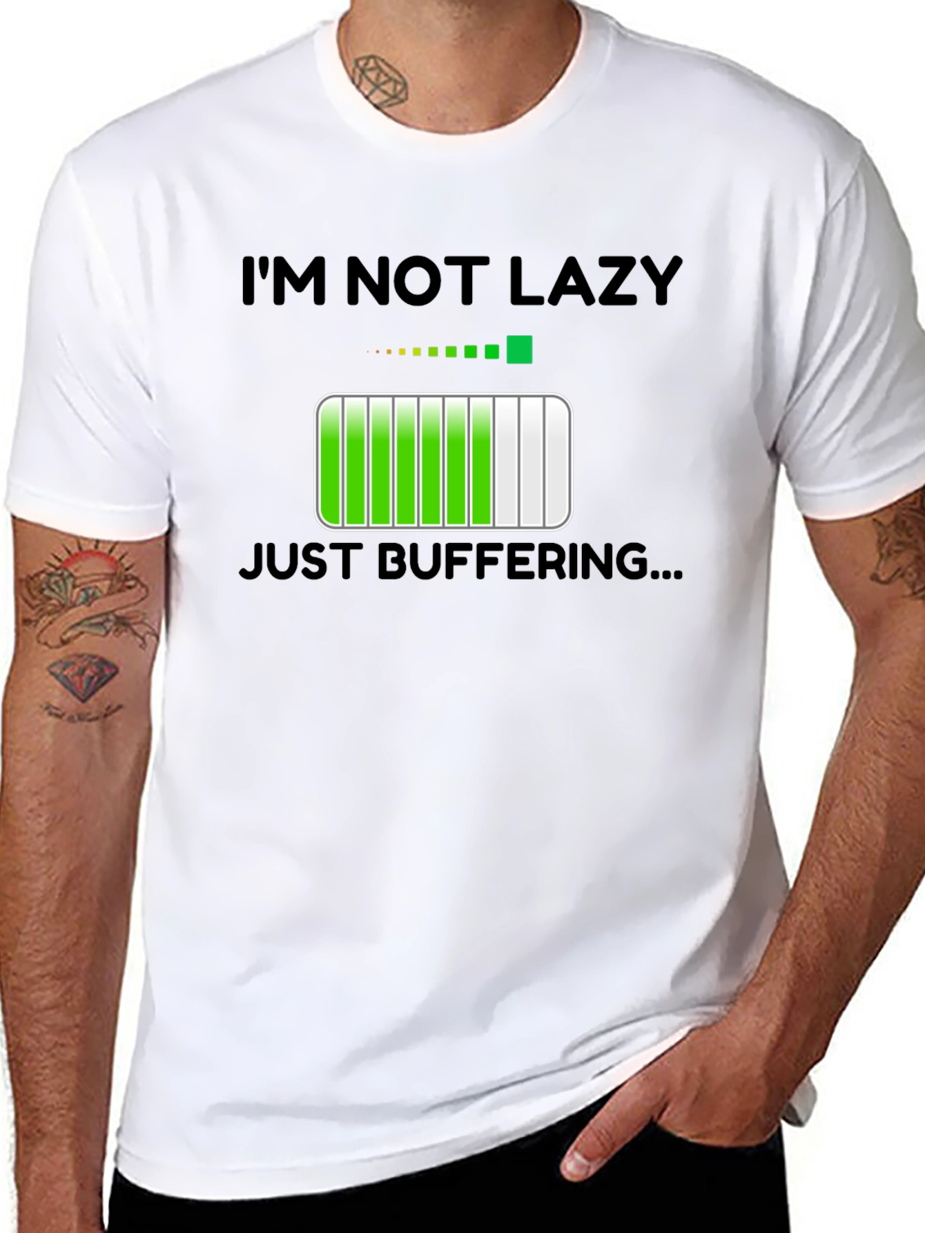 Im Not Lazy Just Buffering Funny T-Shirt