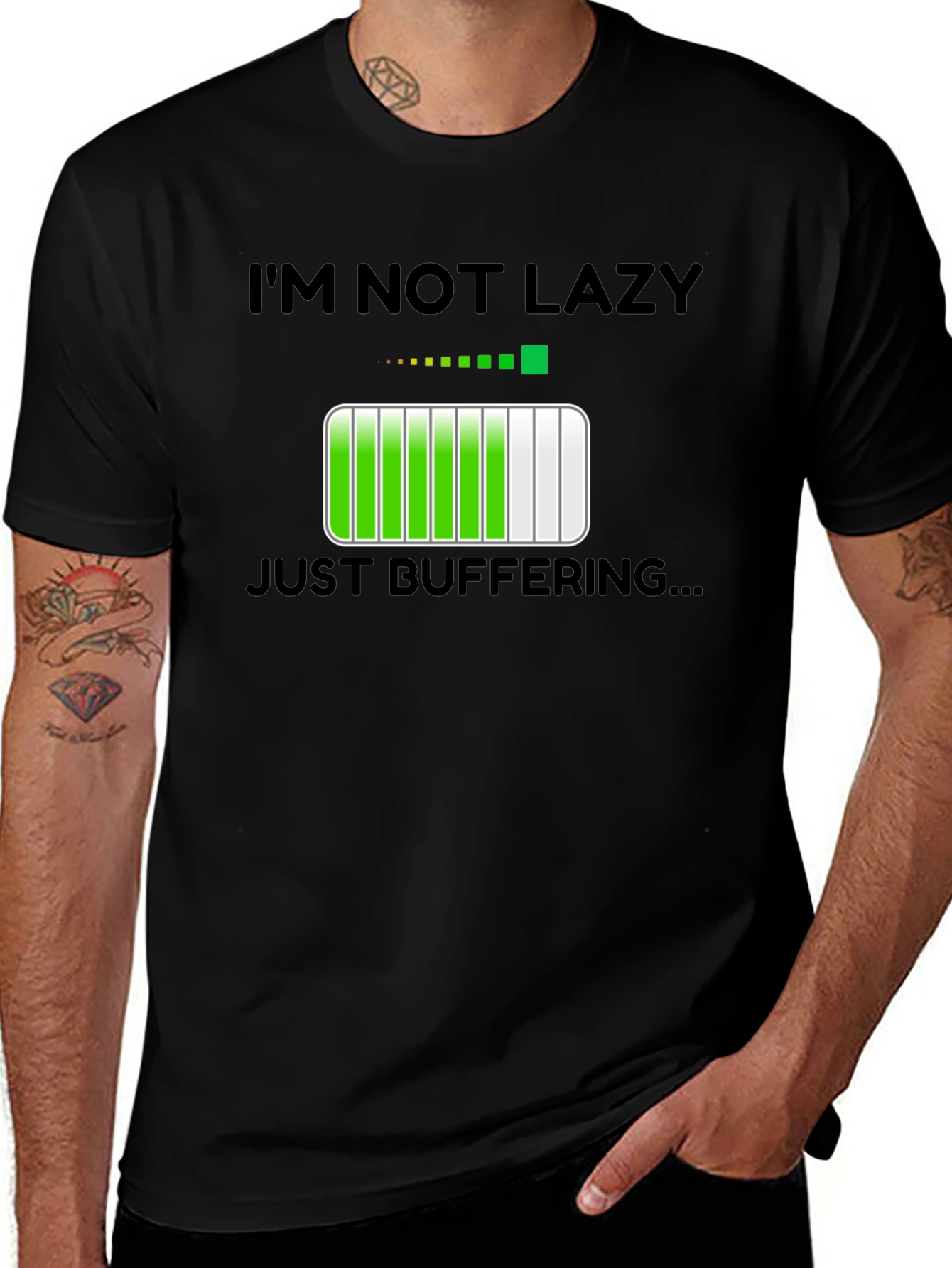 Im Not Lazy Just Buffering Funny T-Shirt