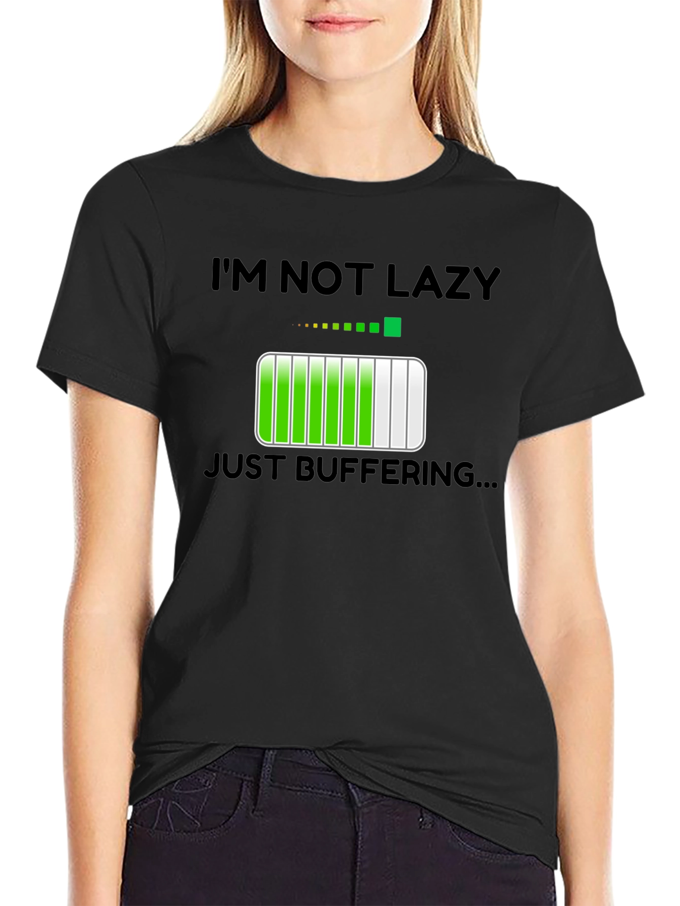 Im Not Lazy Just Buffering Funny T-Shirt
