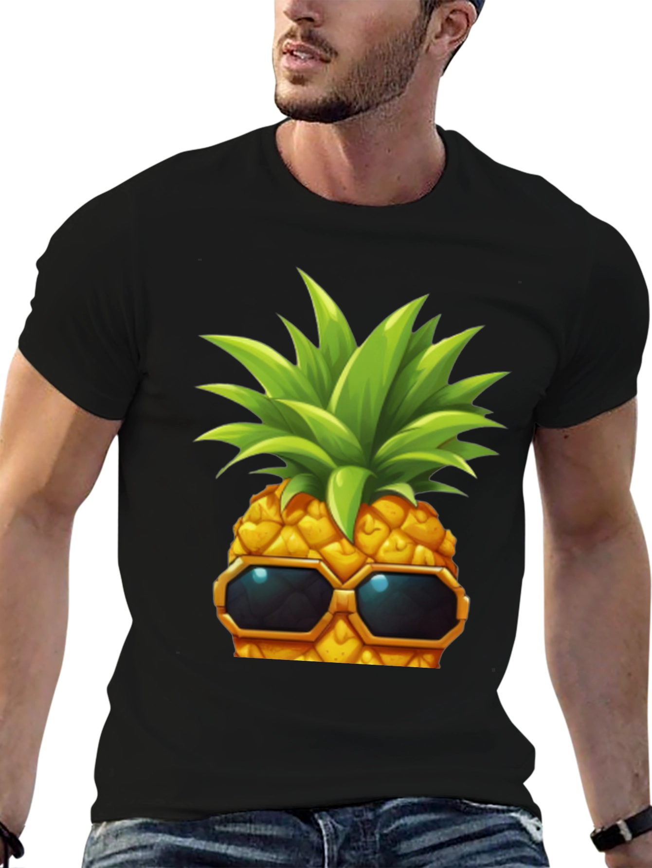 Cool Pineapple Graphic T-Shirt