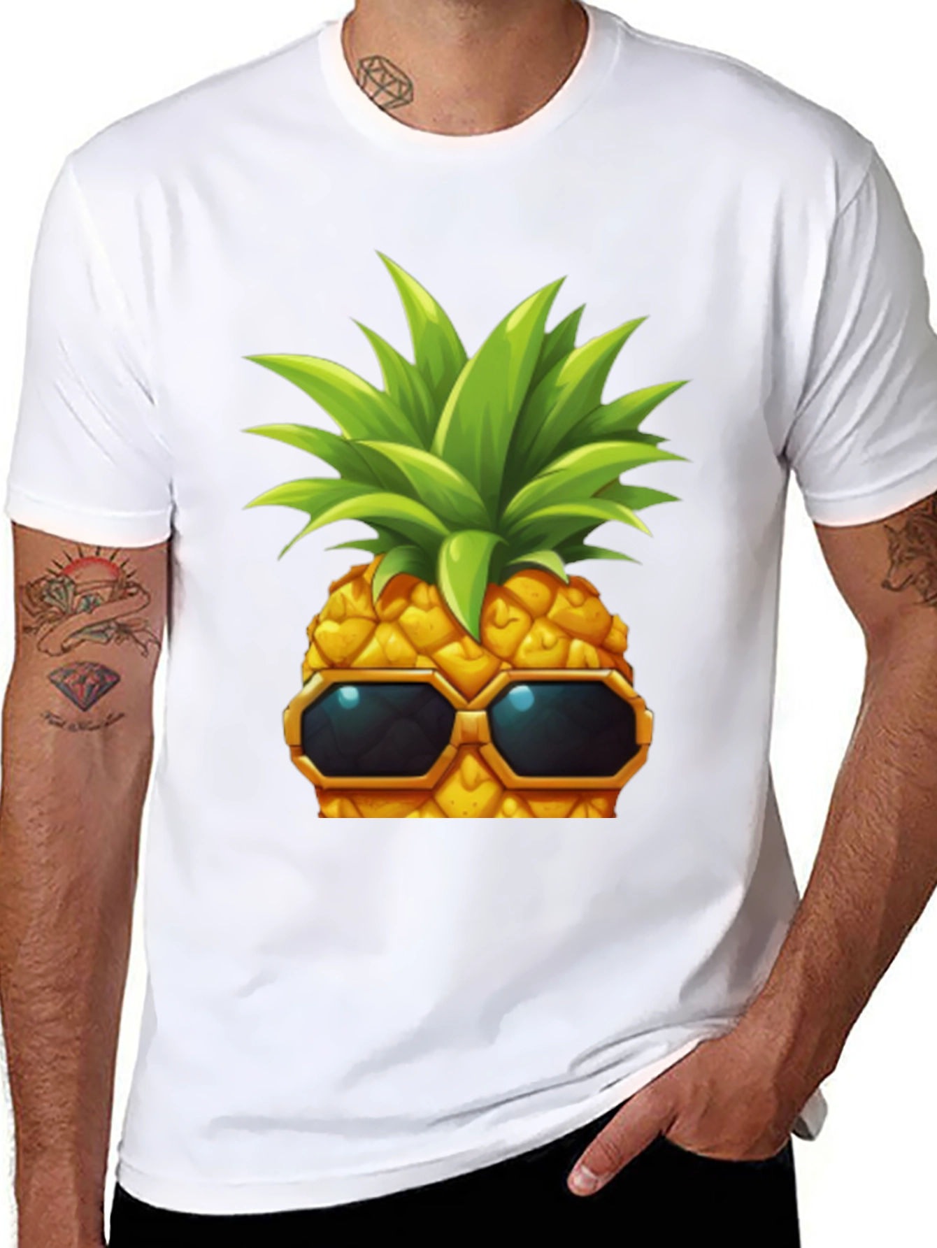 Cool Pineapple Graphic T-Shirt