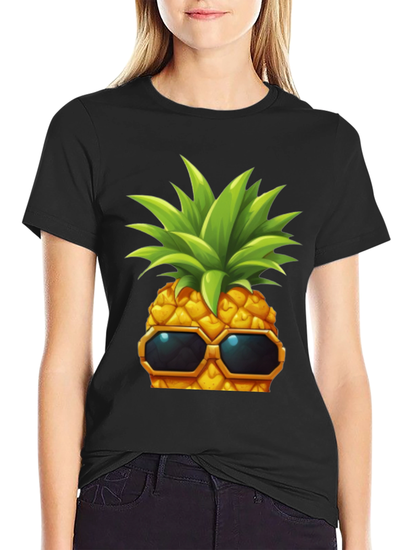 Cool Pineapple Graphic T-Shirt