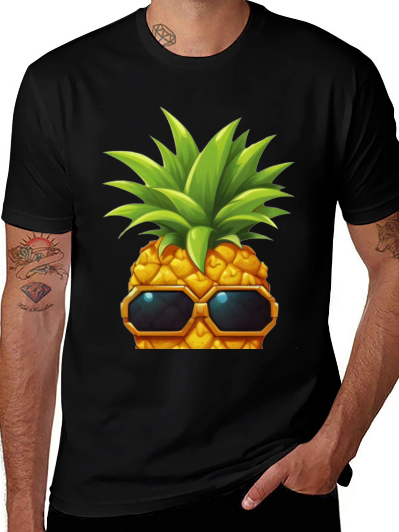 Cool Pineapple Graphic T-Shirt