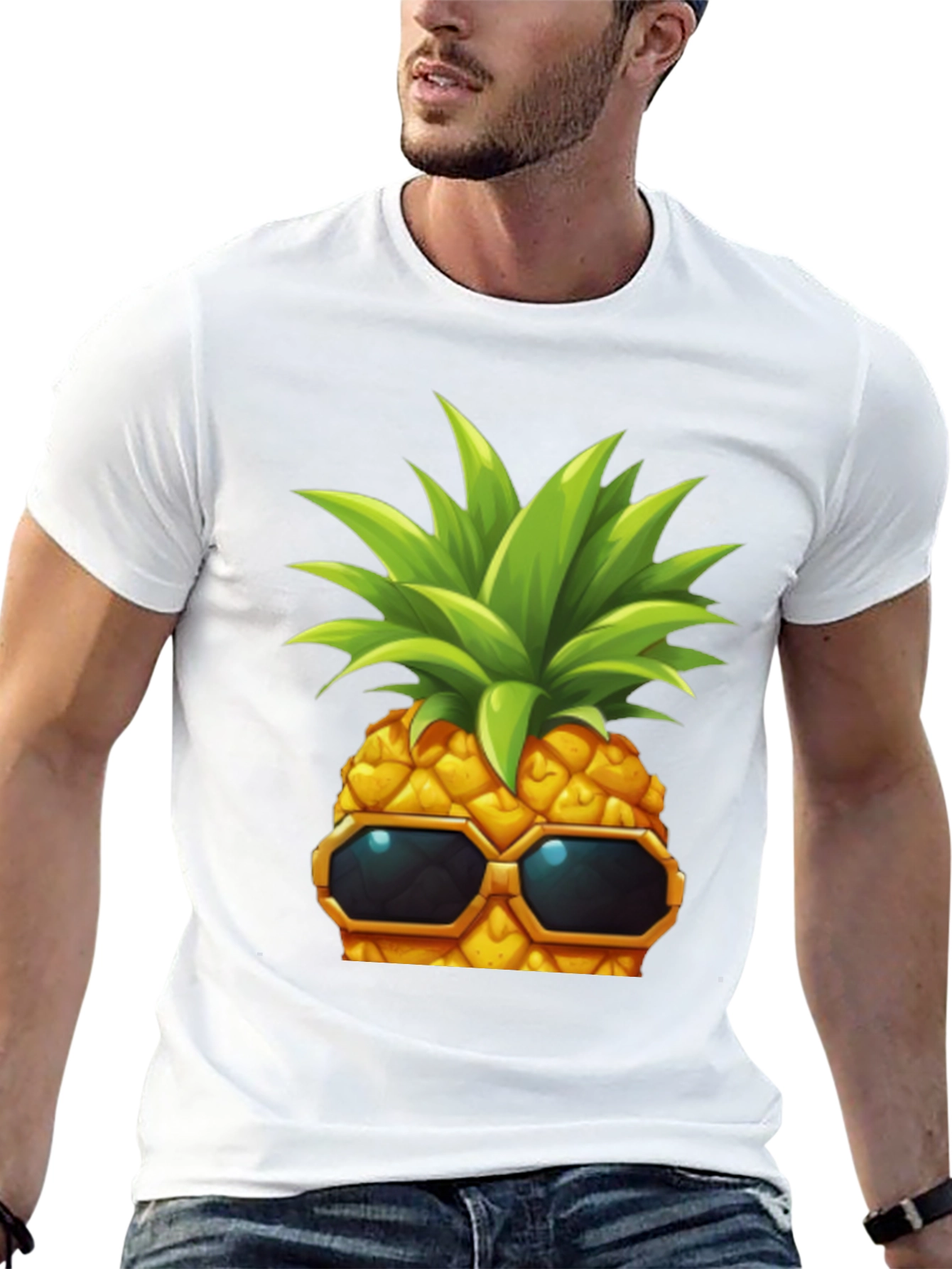 Cool Pineapple Graphic T-Shirt