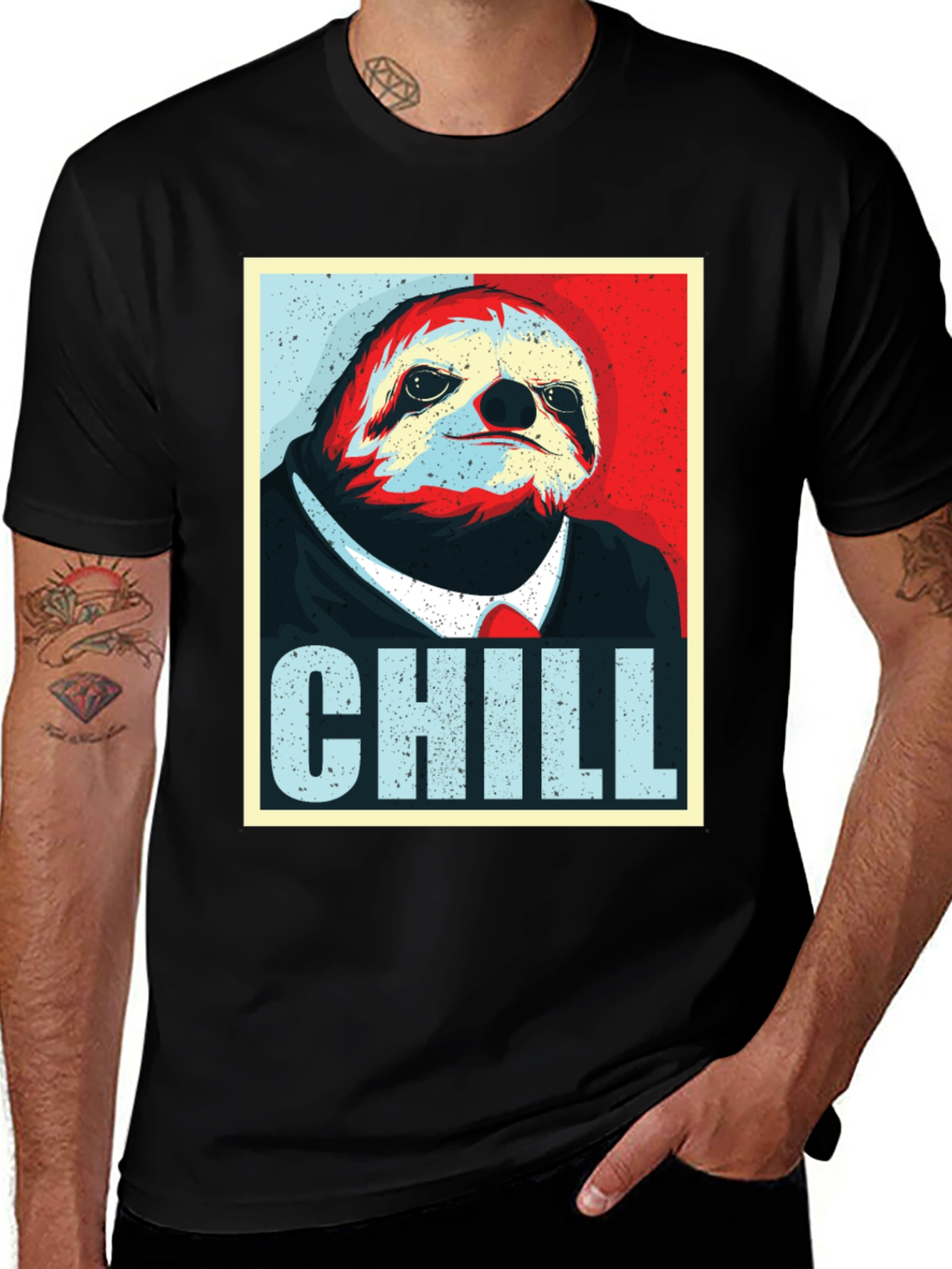 Chill Sloth Graphic Tee - Relaxed Fit