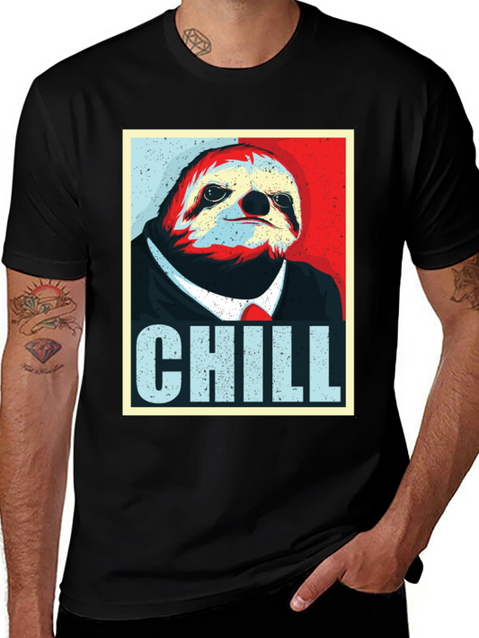 Chill Sloth Graphic Tee - Relaxed Fit