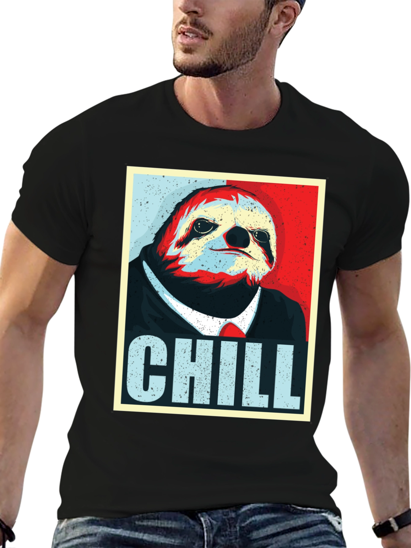Chill Sloth Graphic Tee - Relaxed Fit
