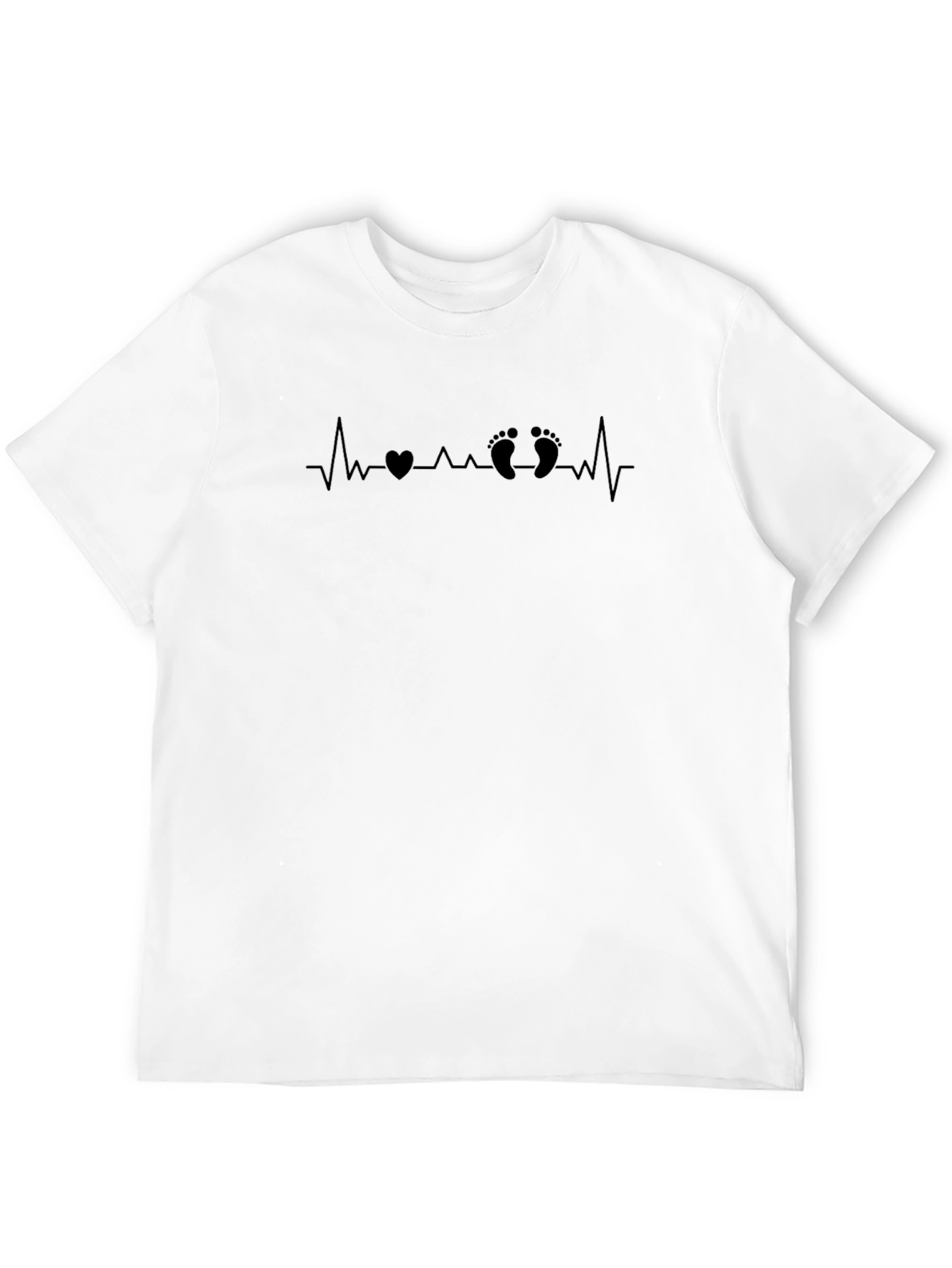Heartbeat Baby Feet Graphic Tee