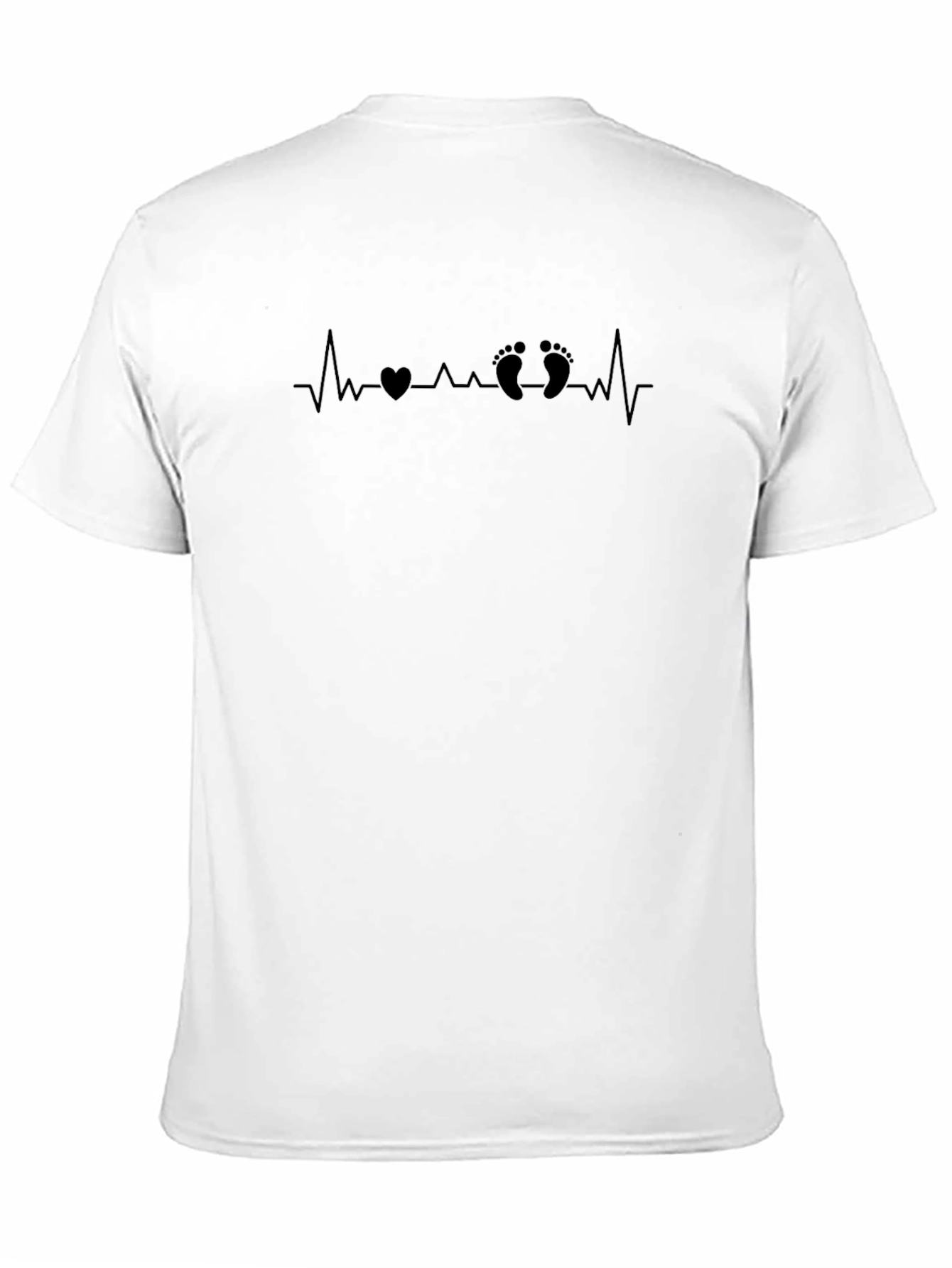 Heartbeat Baby Feet Graphic Tee