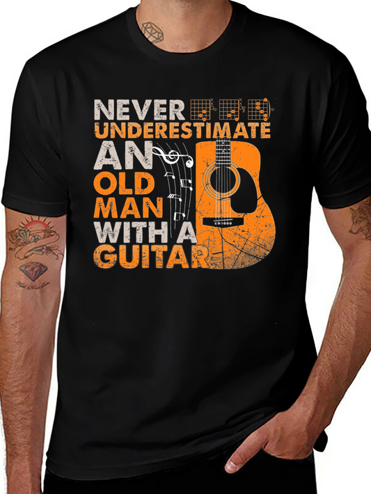 Never Underestimate Guitar T-Shirt
