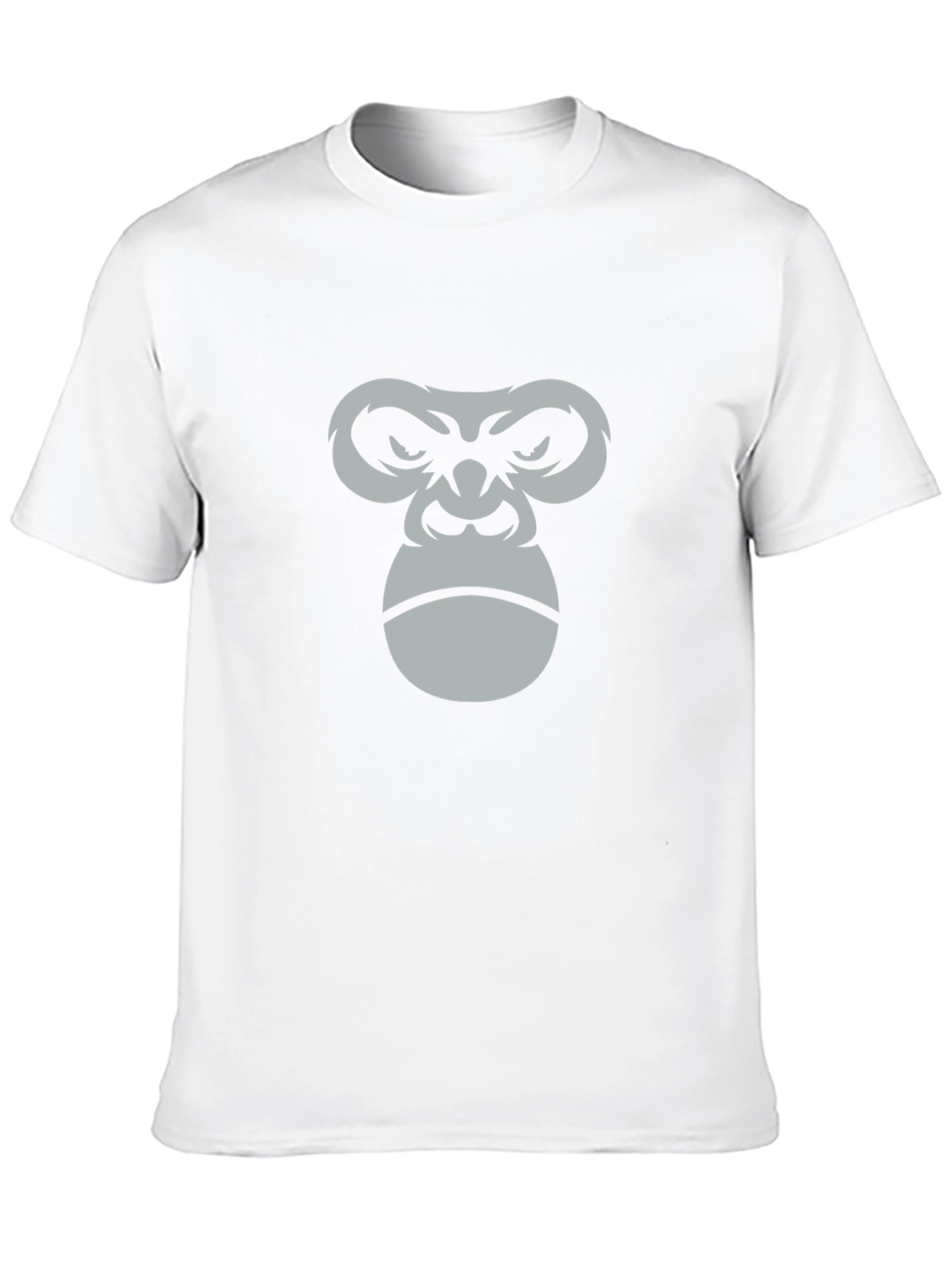 Mens Black T-Shirt with Gorilla Face Graphic