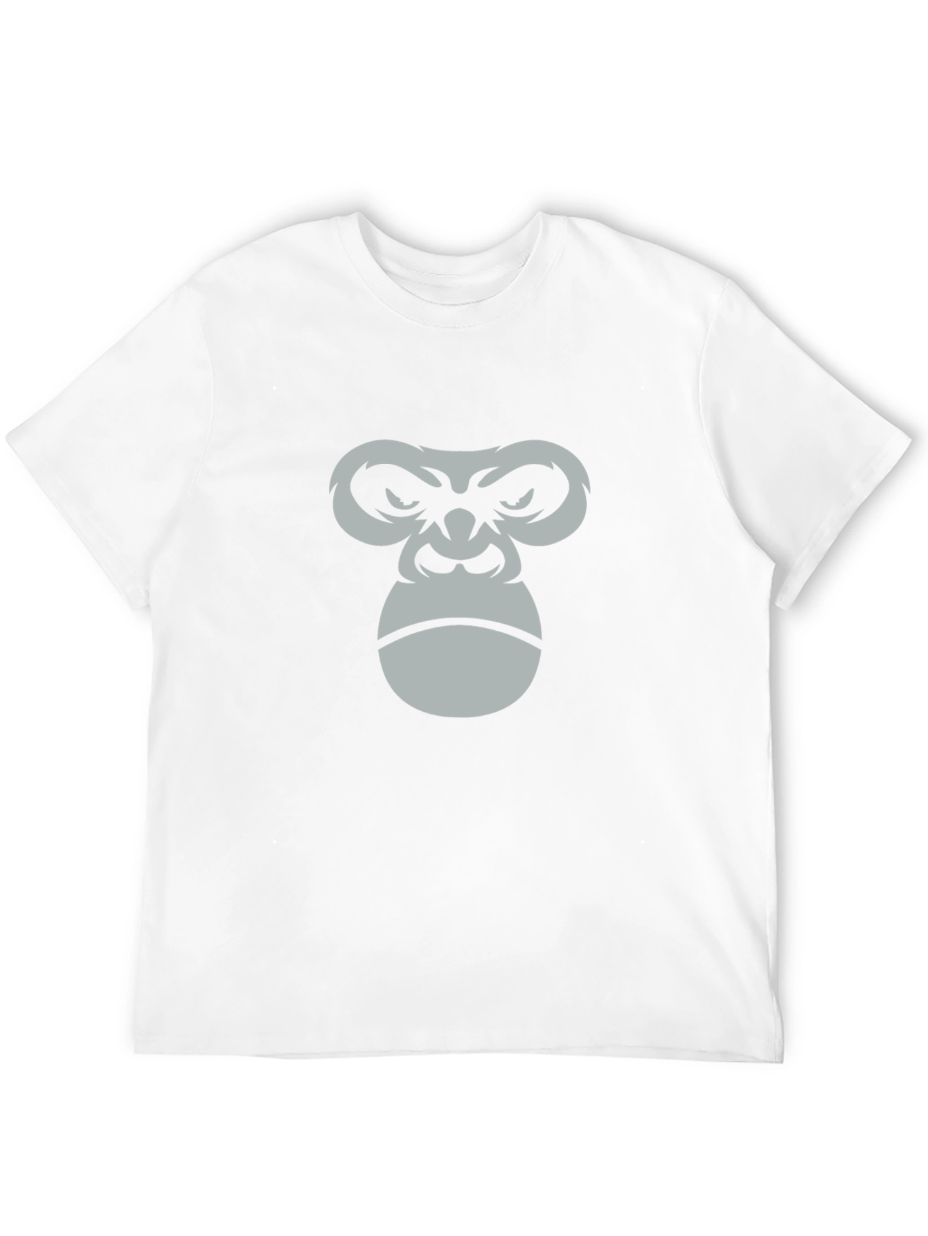 Mens Black T-Shirt with Gorilla Face Graphic